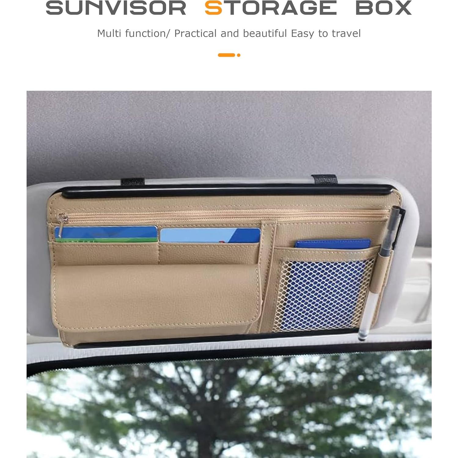 Organizador de Visera Solar SCUARI 2392ZYBSND001 Beige