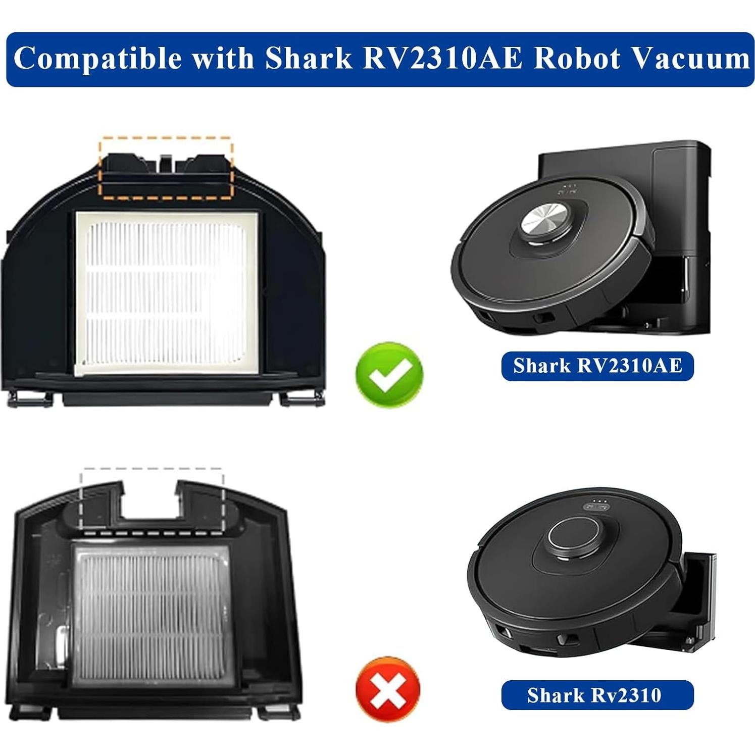 Kit de Repuestos para Aspiradora Robot Shark RV2310AE - 10 Piezas