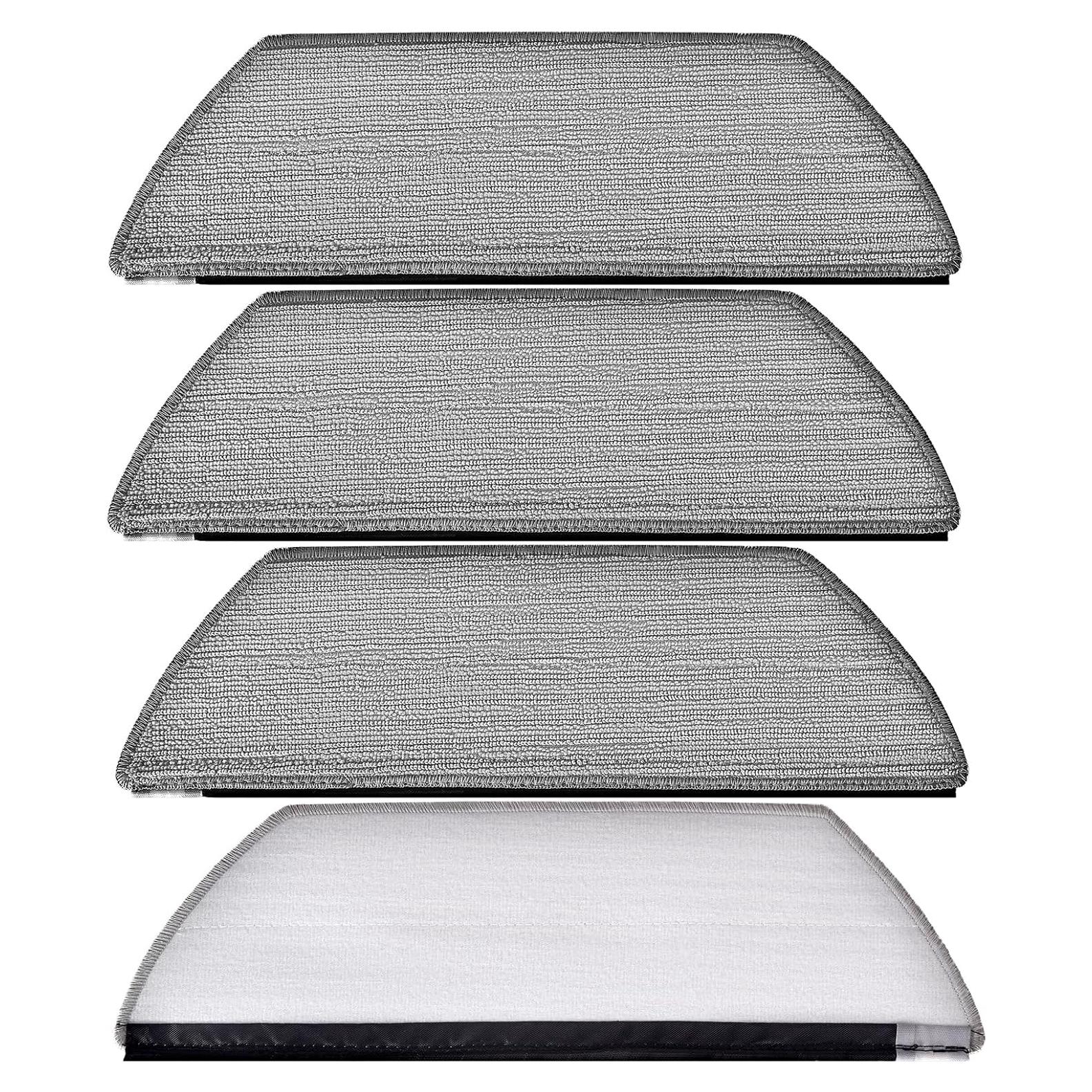 Paquete de 4 almohadillas de mopa Estelife RV2820YE Microfibra