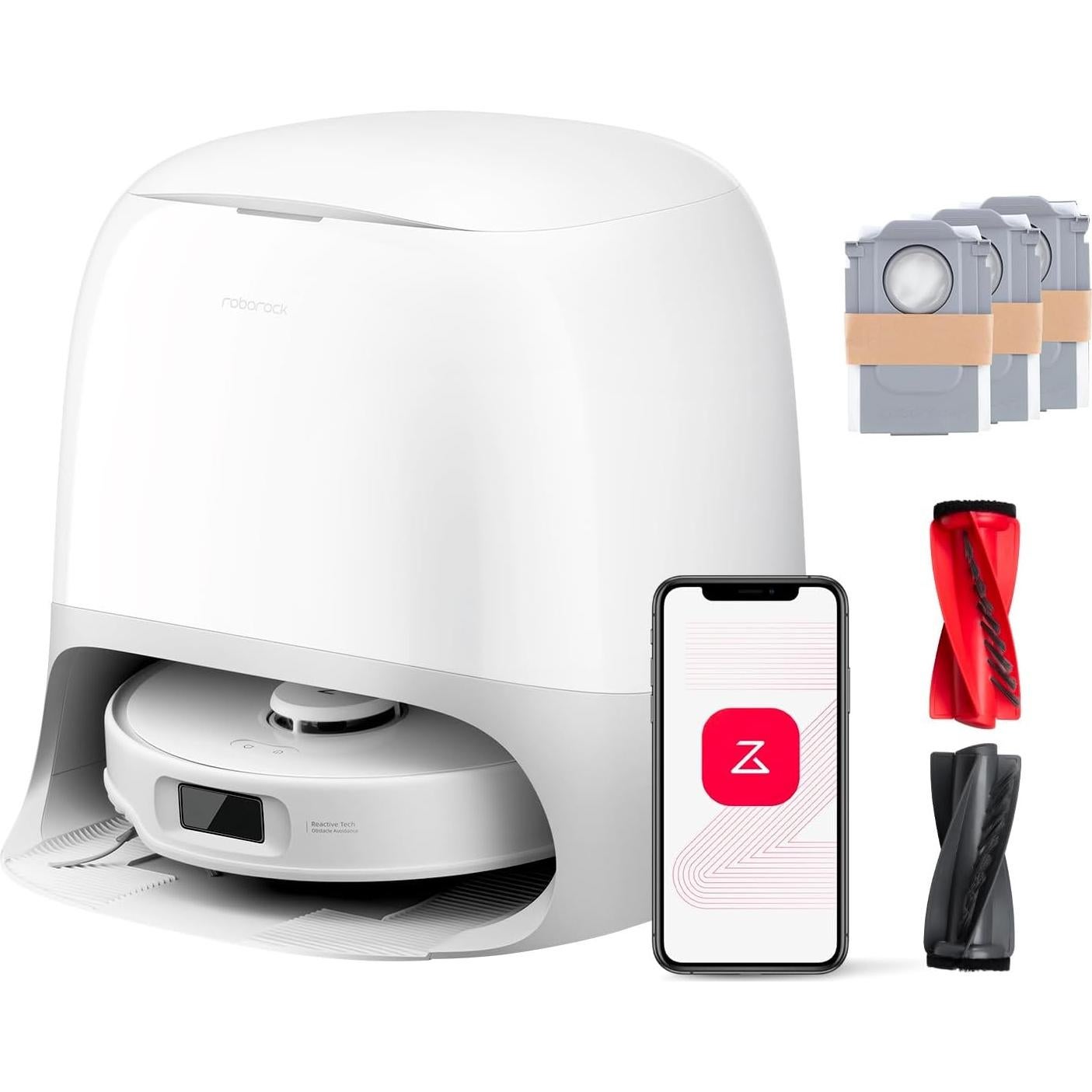 Aspiradora Robot Roborock Qrevo Curv S5X con Mopa y 6 Bolsas