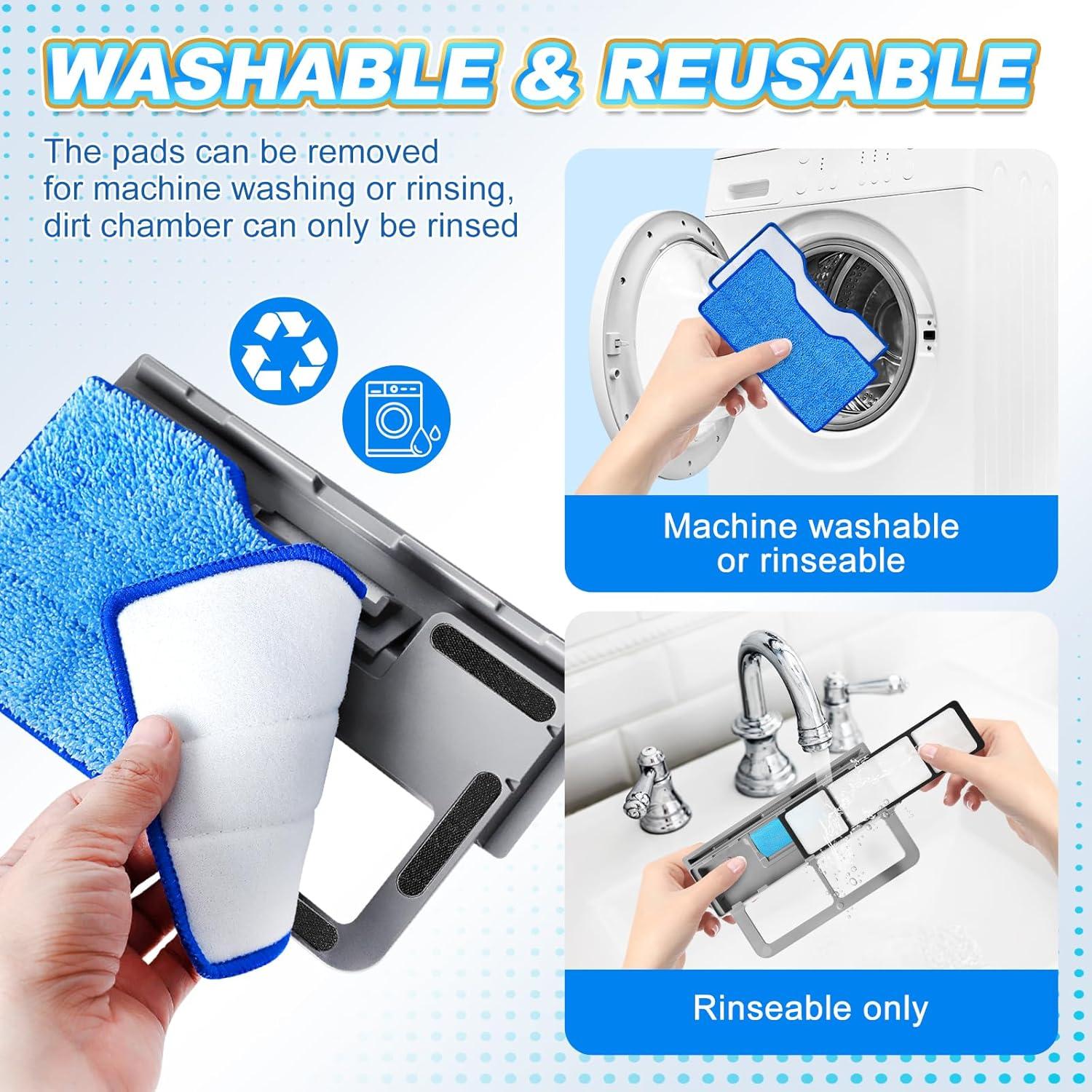 Almohadillas de Mopa Reutilizables KEEPOW para Shark VACMOP