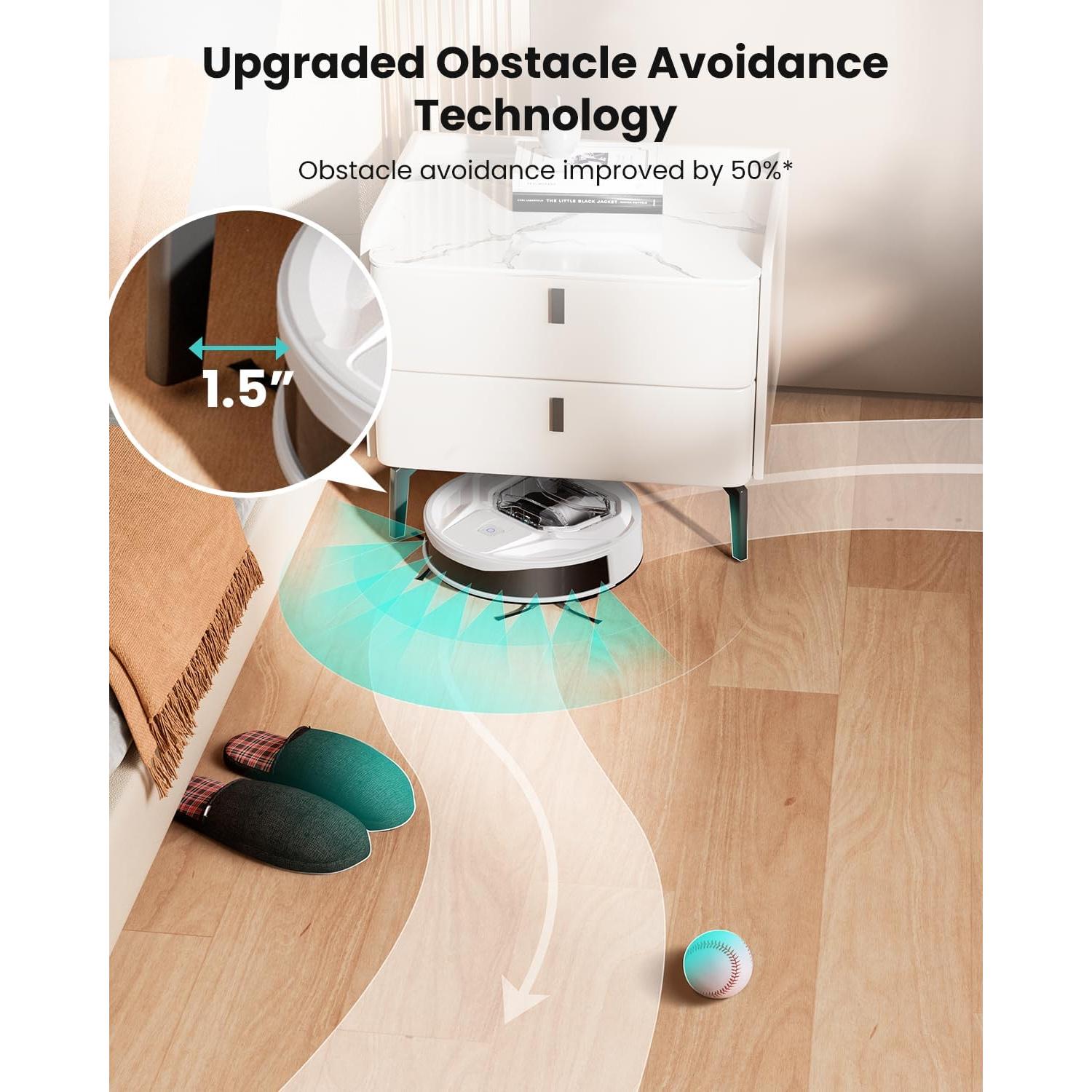 Aspiradora Robótica Lefant M320 con Mopa, 800ml, 6500Pa