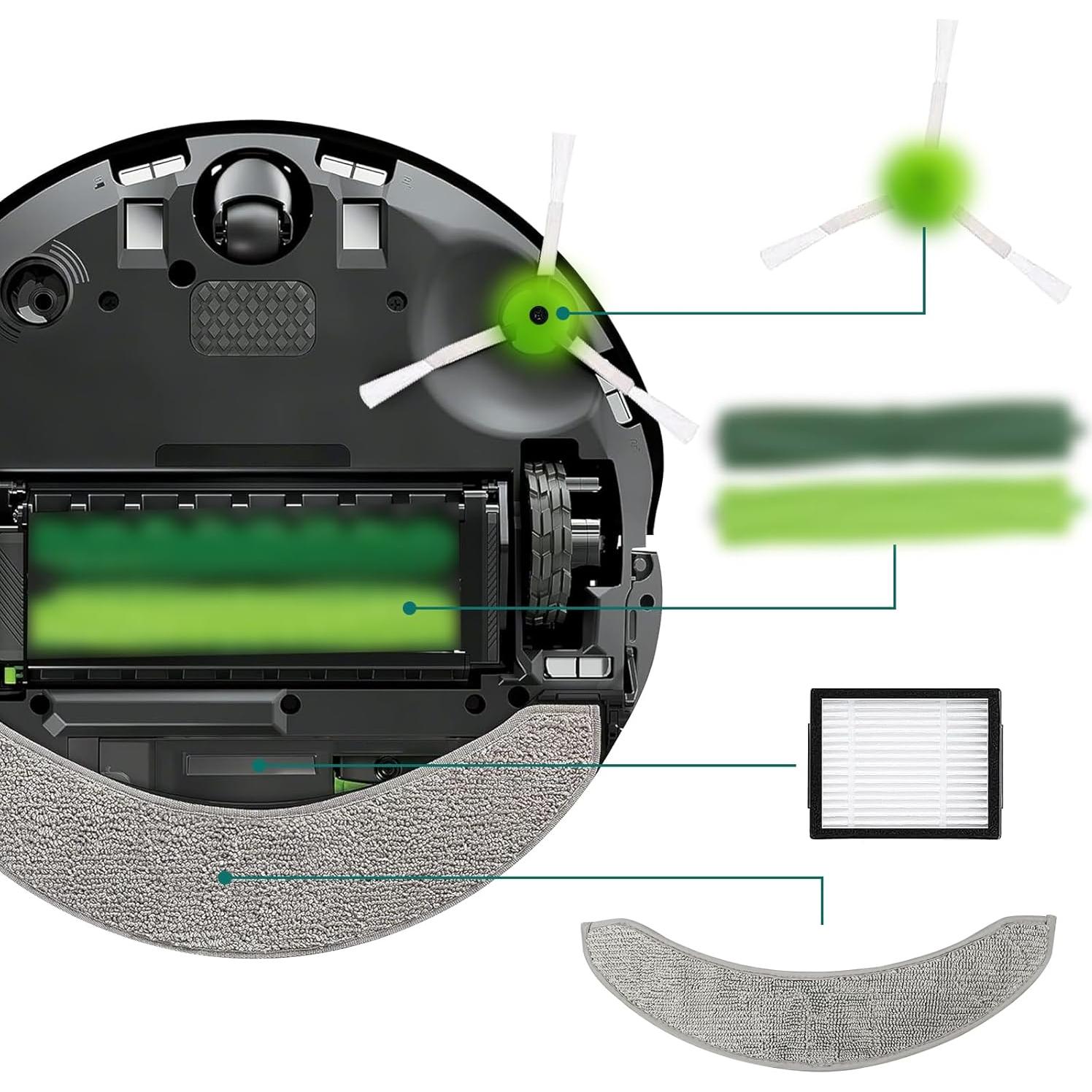 24 Piezas Repuesto Katerelis para iRobot Roomba Combo j7+