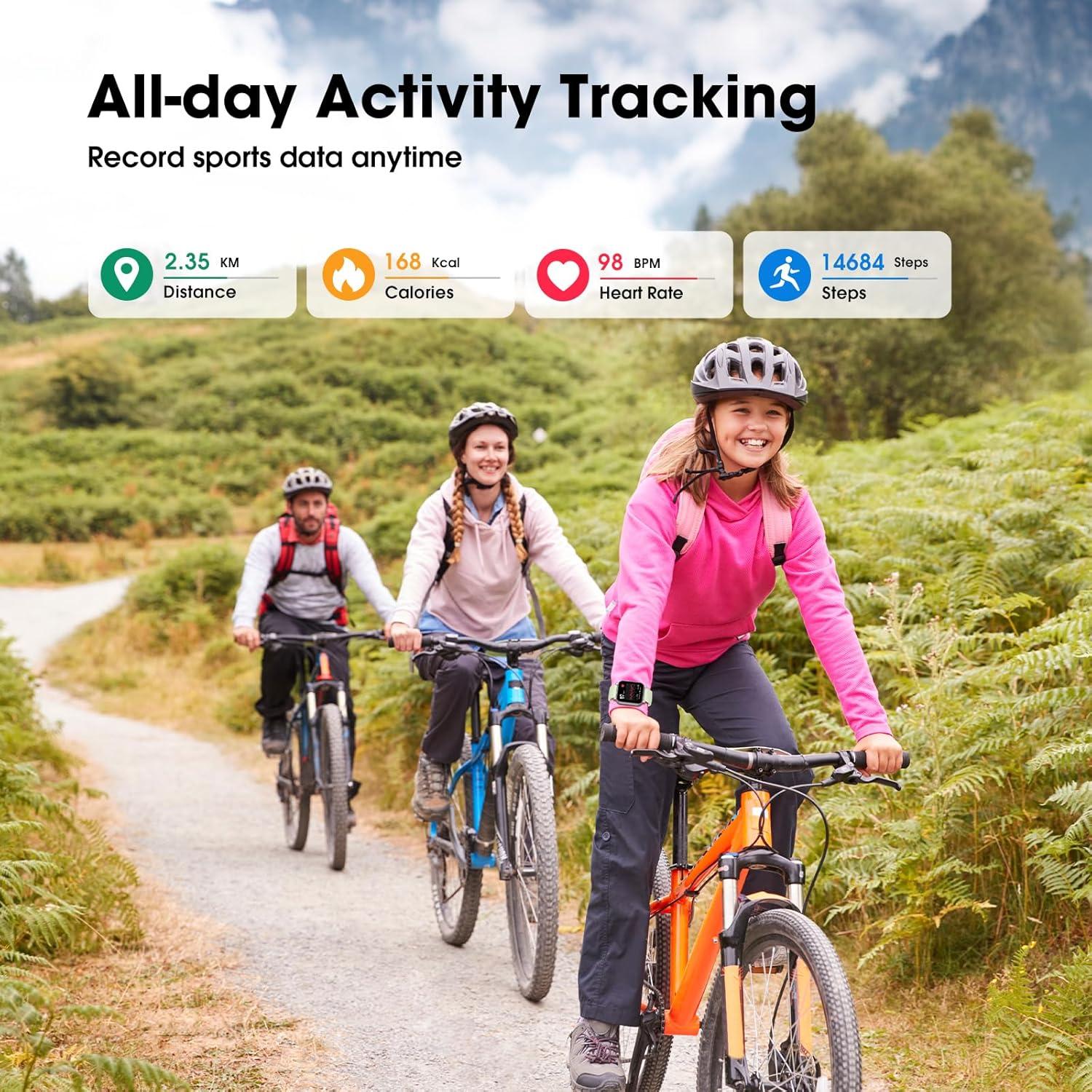 Reloj Inteligente Kummel Verde para Niños con Monitor de Fitness