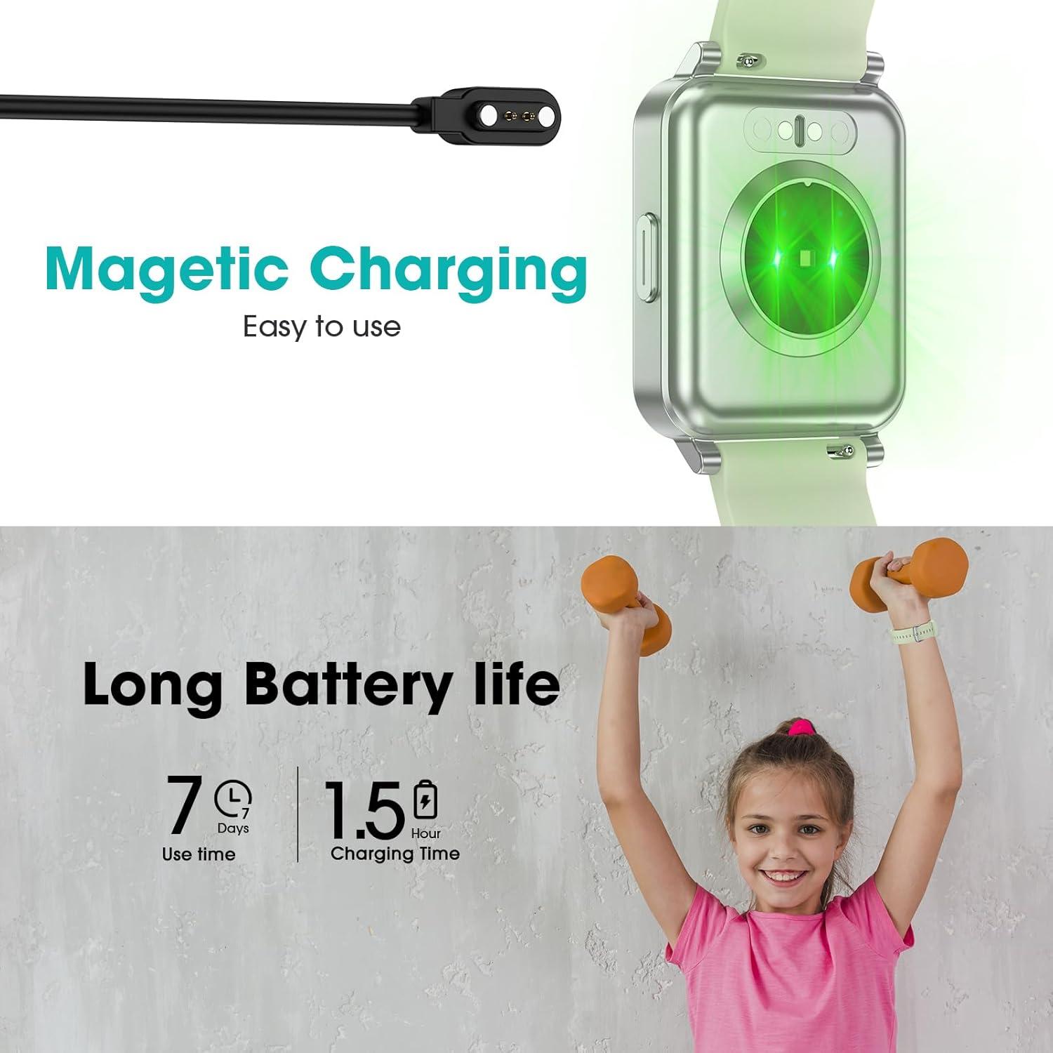 Reloj Inteligente Kummel Verde para Niños con Monitor de Fitness