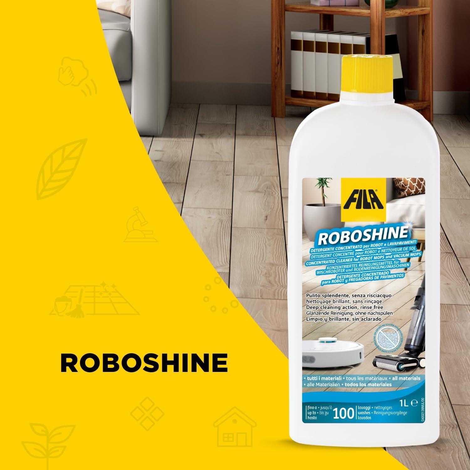 Detergente ROBOSHINE FILA para Robots Aspiradores 1L