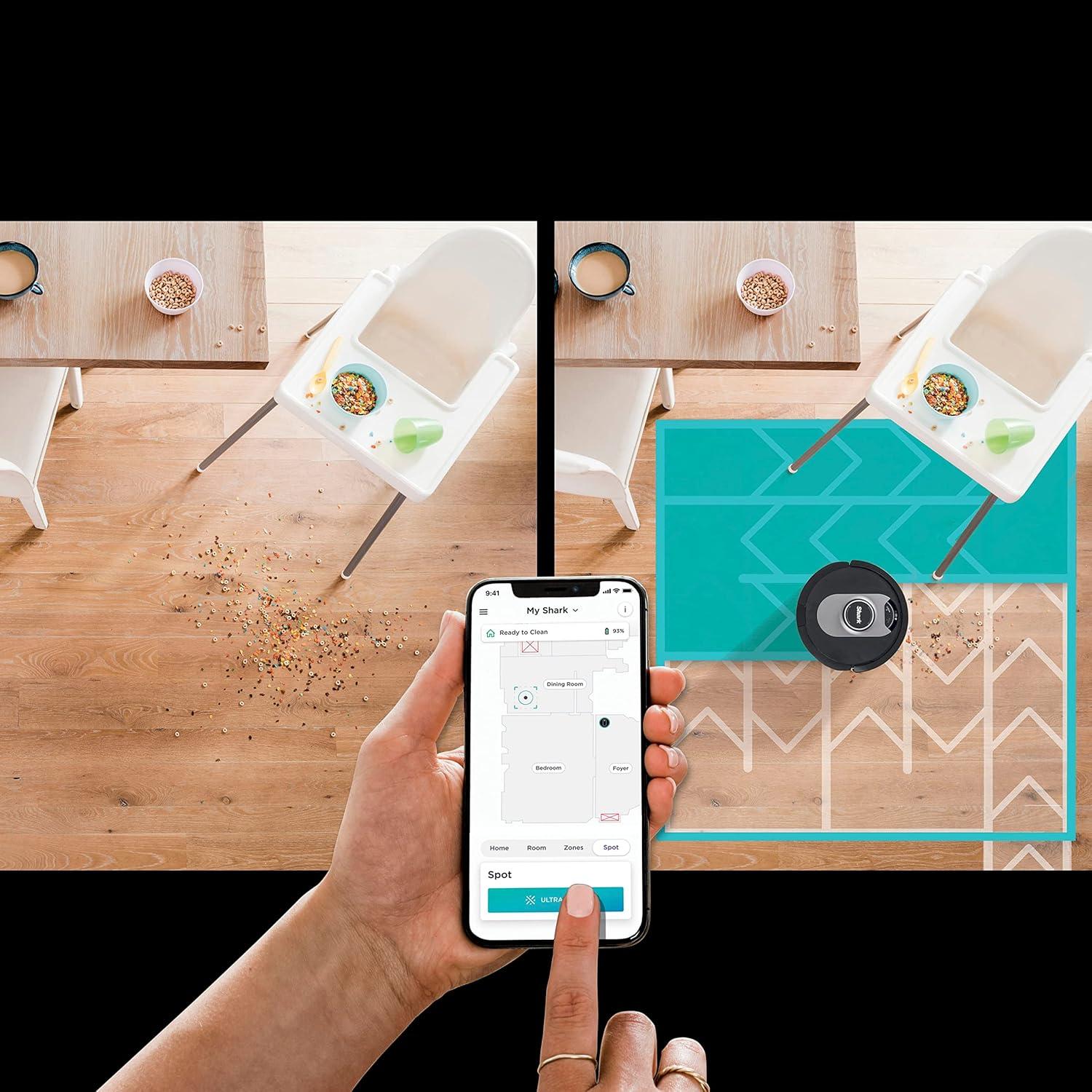 Aspiradora Robot Shark RV2502AE AI Autovaciable HEPA 60 Días