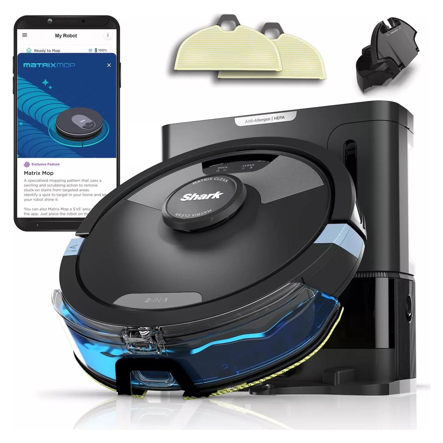 Aspiradora Robot Shark AI Ultra 2-en-1 con Mopa Sonic HEPA