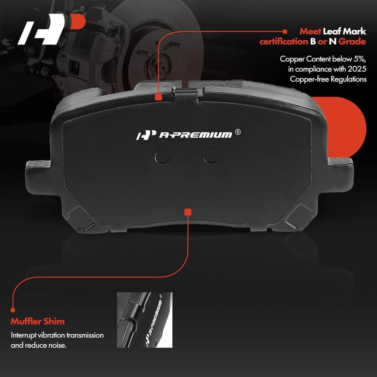 Discos de Freno Perforados y Ranurados A-Premium 275mm + Pastillas Cerámicas