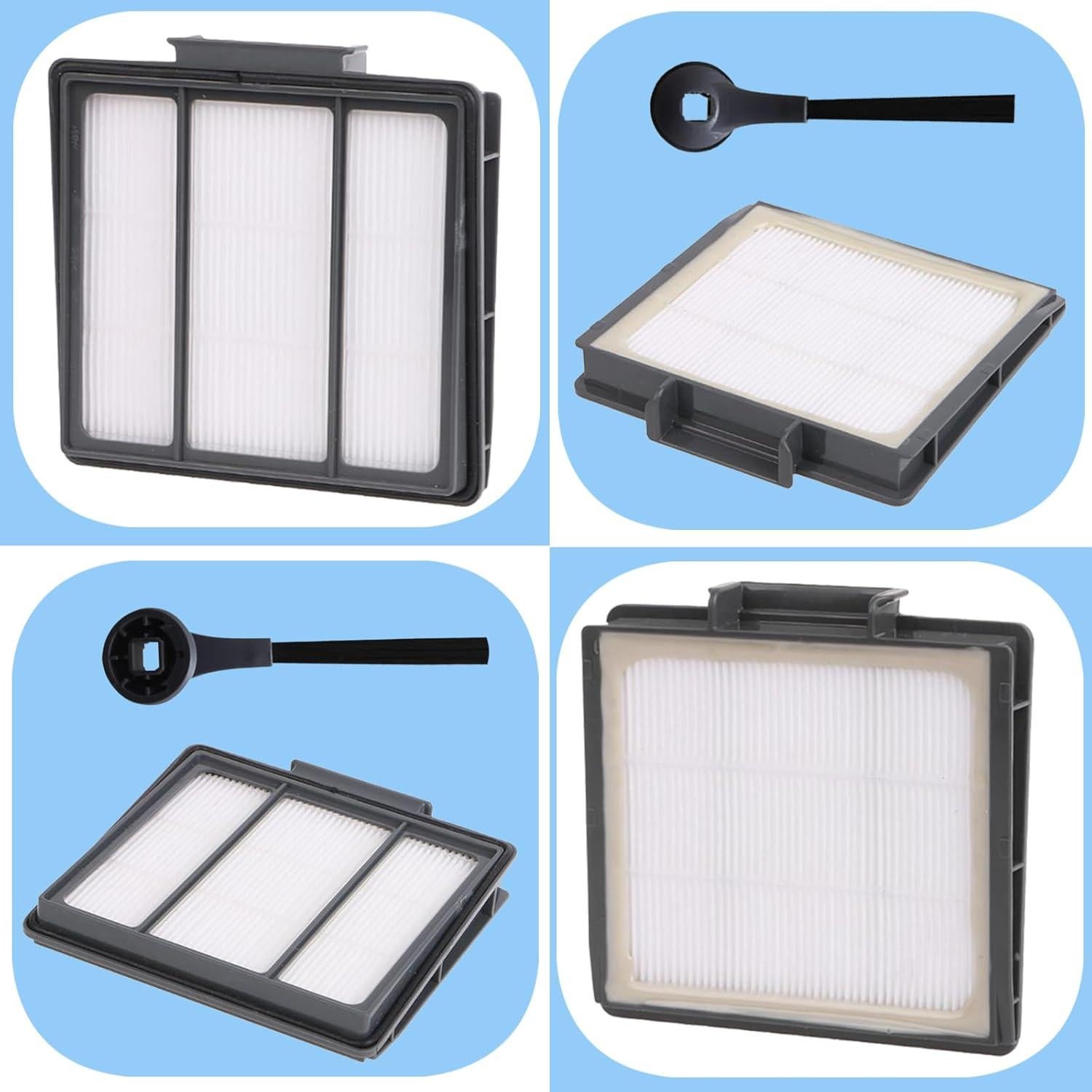 Kit de Reemplazo 2 Filtros HEPA y 4 Cepillos Shark IQ