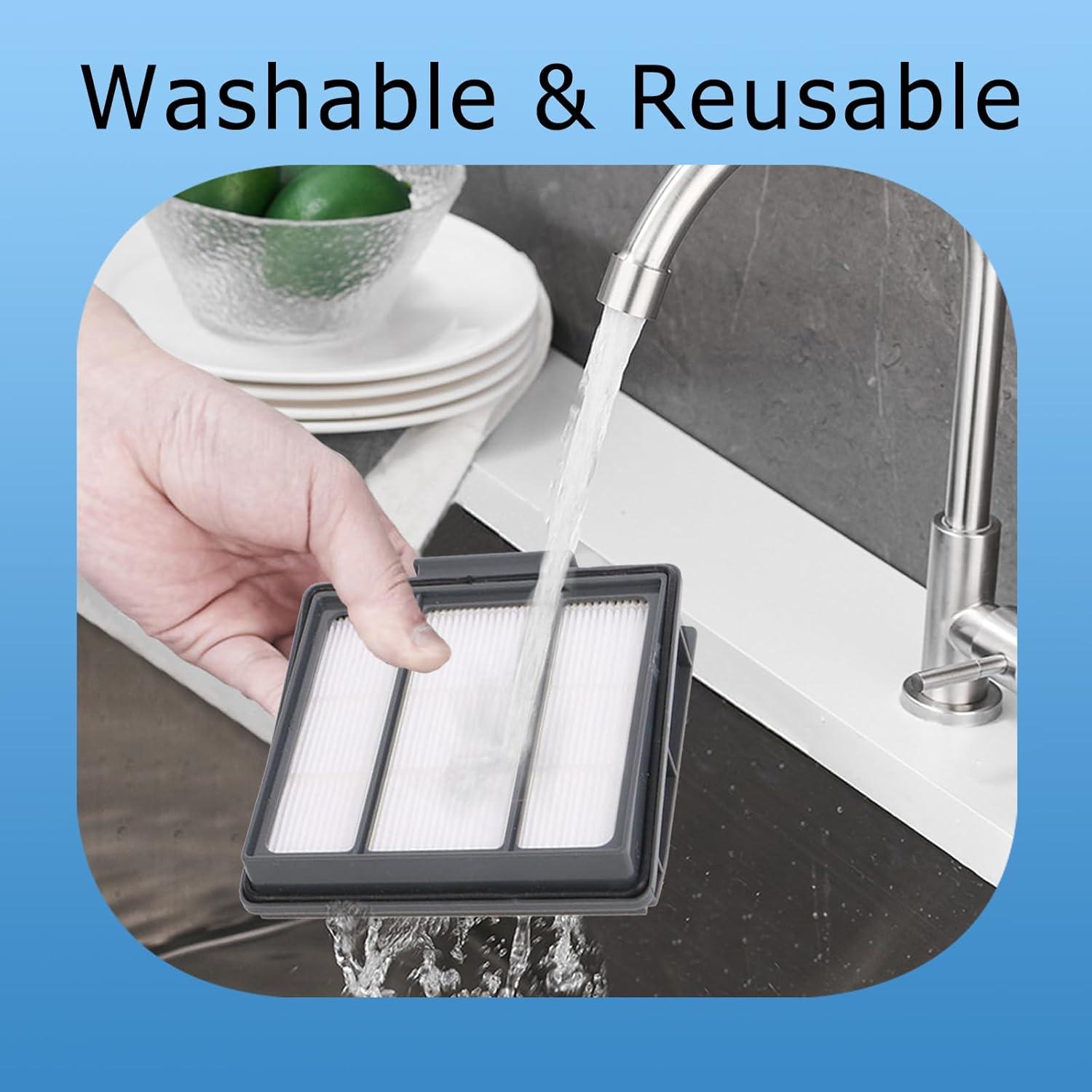 Kit de Reemplazo 2 Filtros HEPA y 4 Cepillos Shark IQ