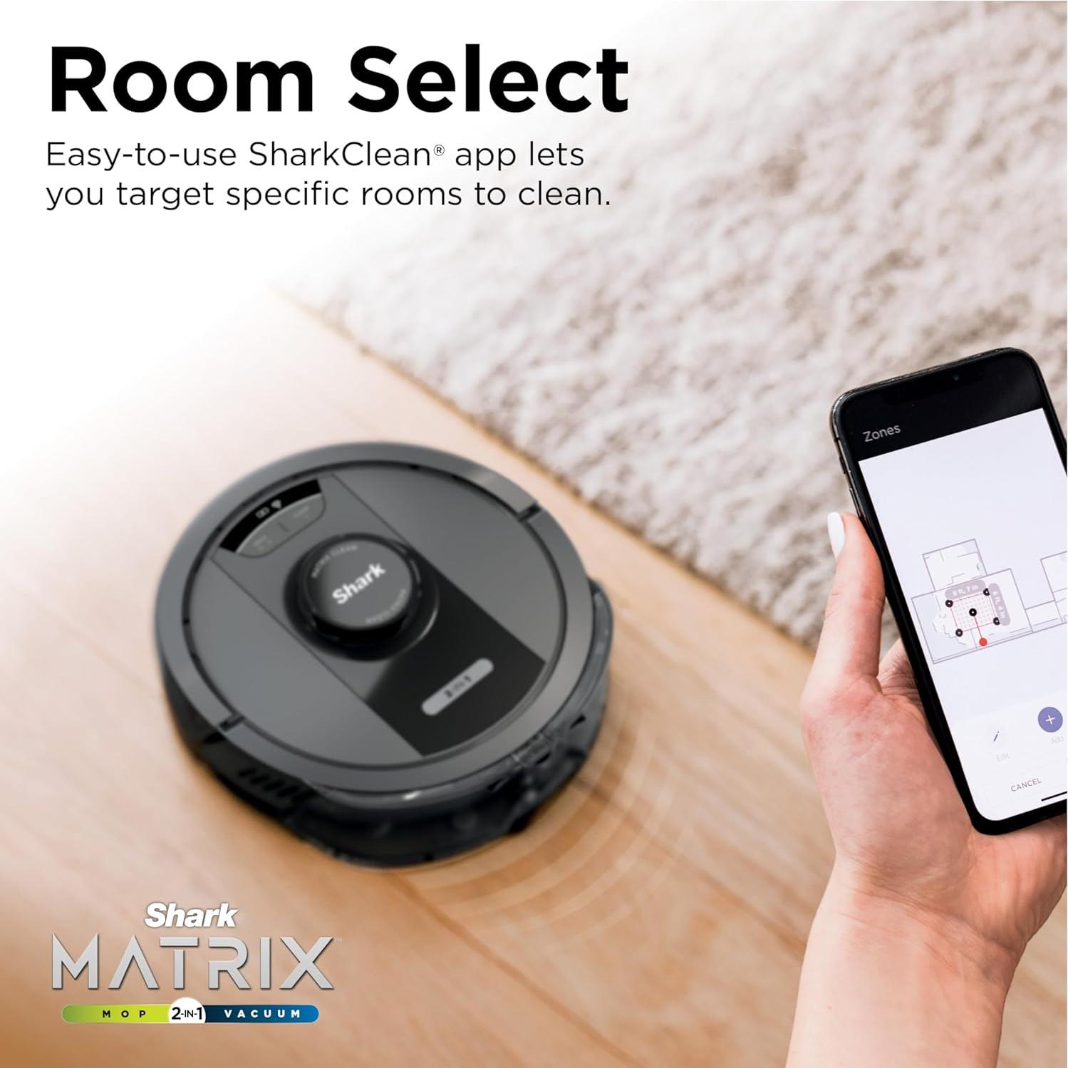 Aspiradora Robot 2 en 1 Shark RV2400WS con Trapeado y Autovaciado