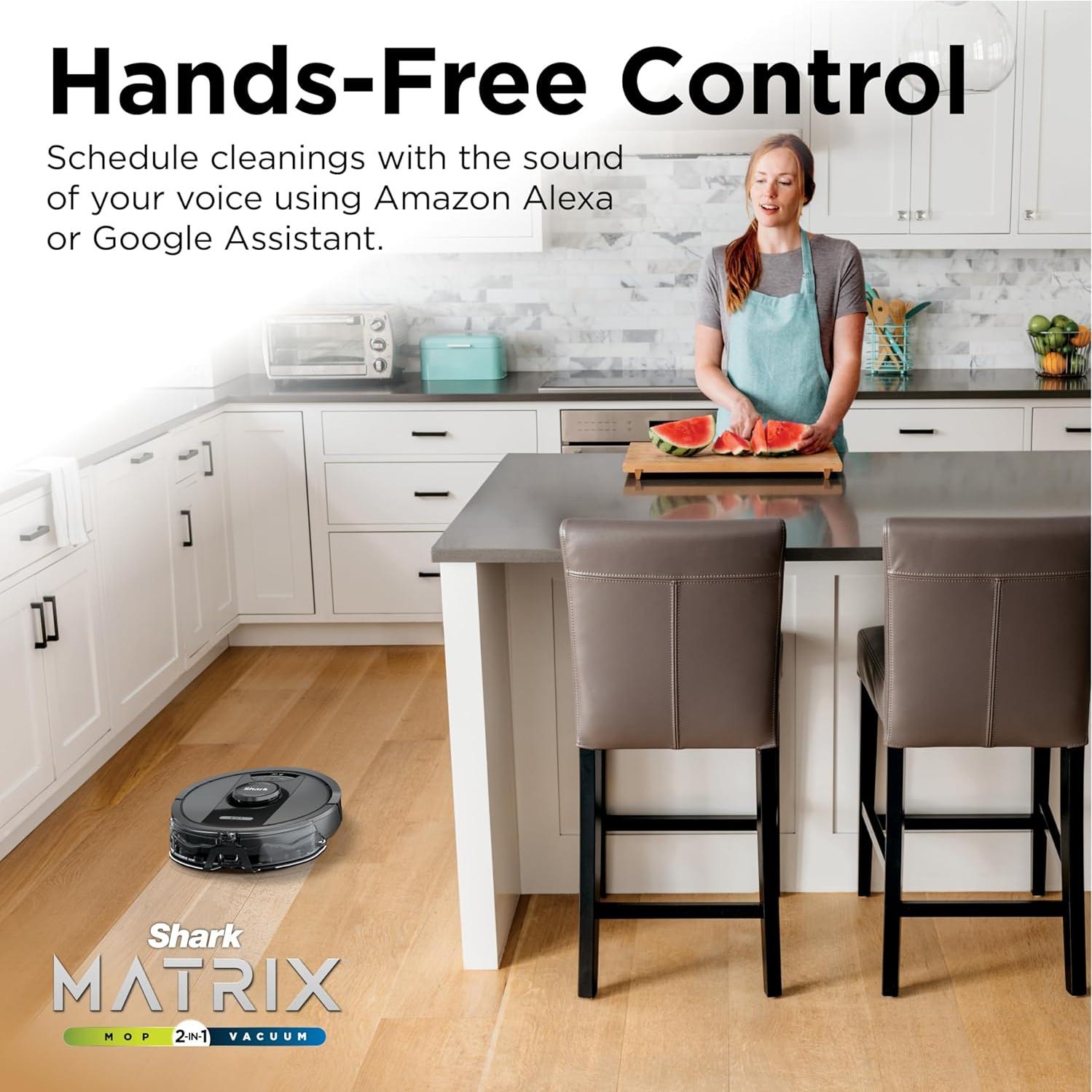 Aspiradora Robot 2 en 1 Shark RV2400WS con Trapeado y Autovaciado