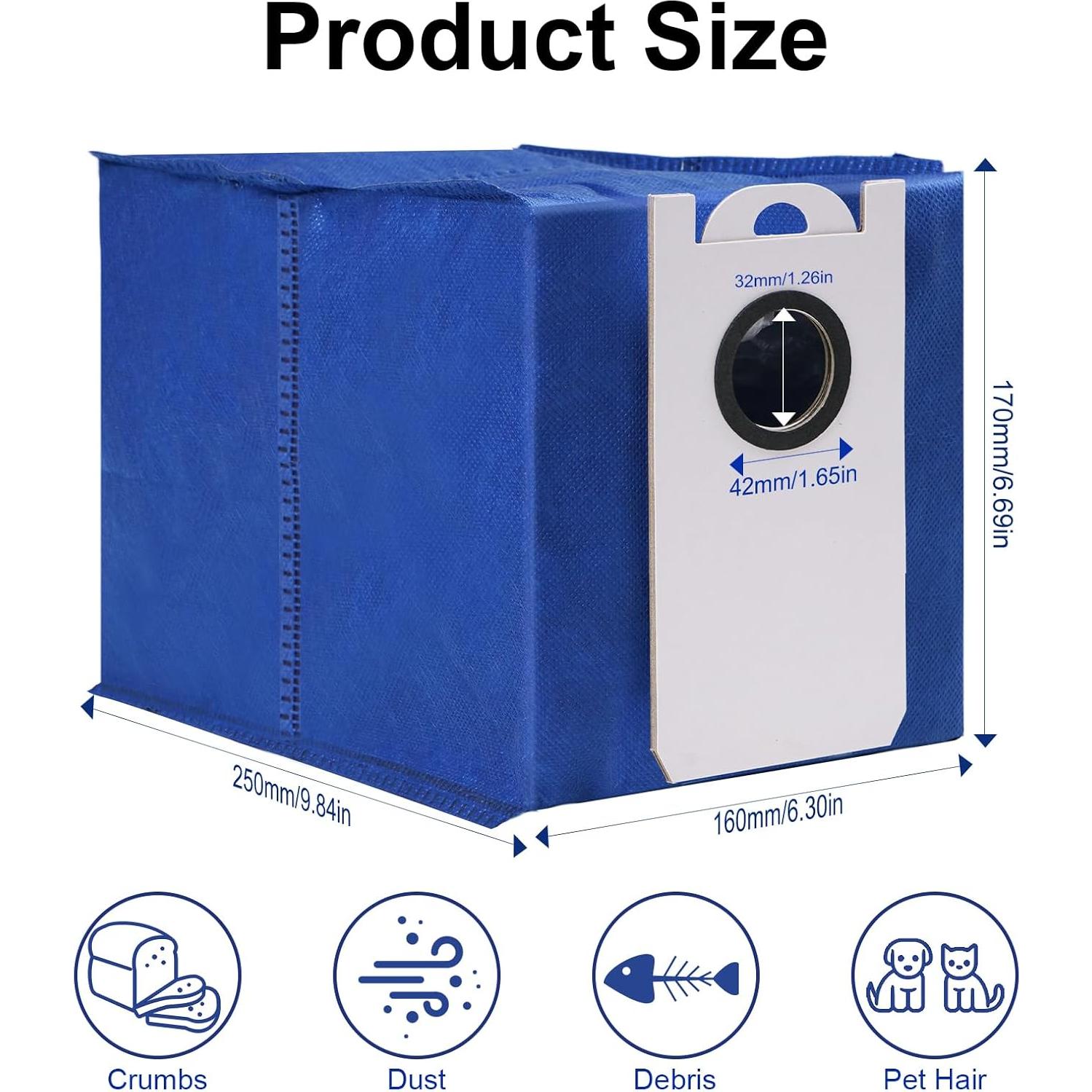 5 Bolsas de Reemplazo JurwheeR para Aspiradora BObsweep RC400