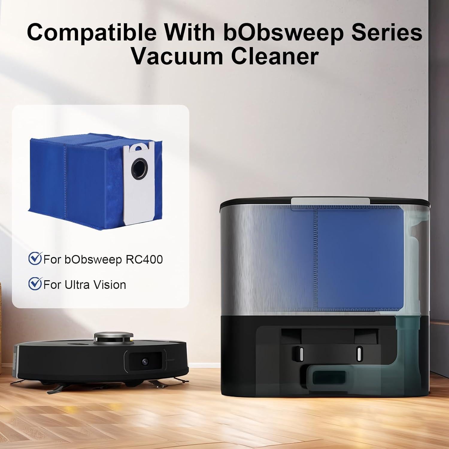 5 Bolsas de Reemplazo JurwheeR para Aspiradora BObsweep RC400