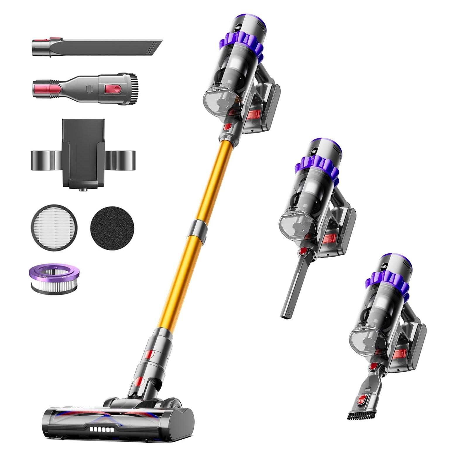 Aspiradora Inalámbrica Iirios Q7 550W 45KPA 70Min Oro