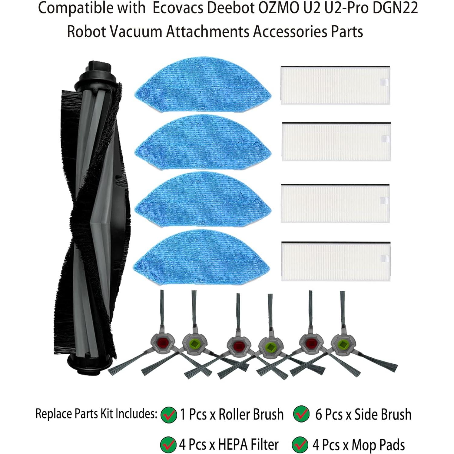Accesorios de Repuesto YERXPAFT para Ecovacs Deebot U2 Pro