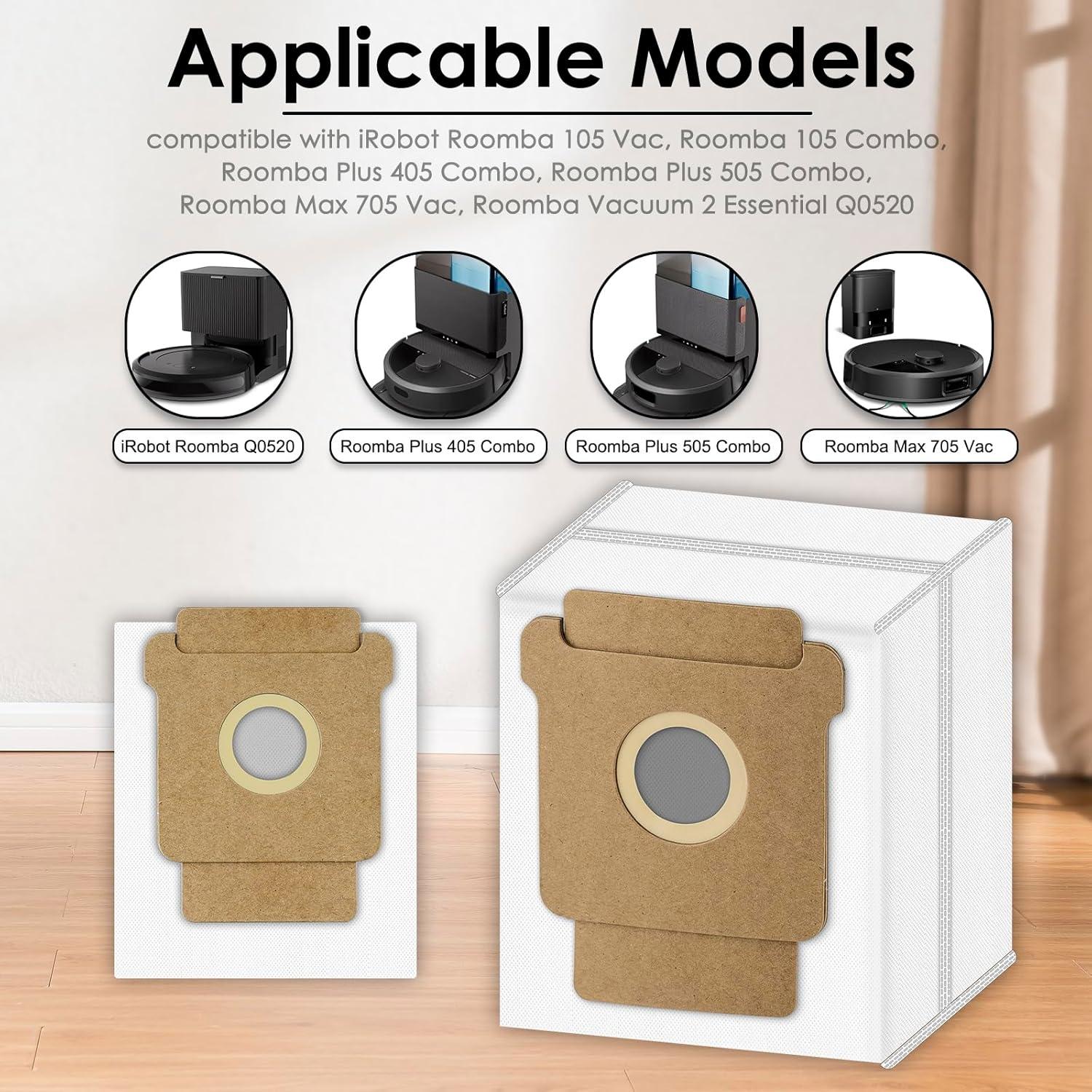 Bolsas de Polvo para Aspiradora iRobot Roomba Q0520 - 6 Piezas