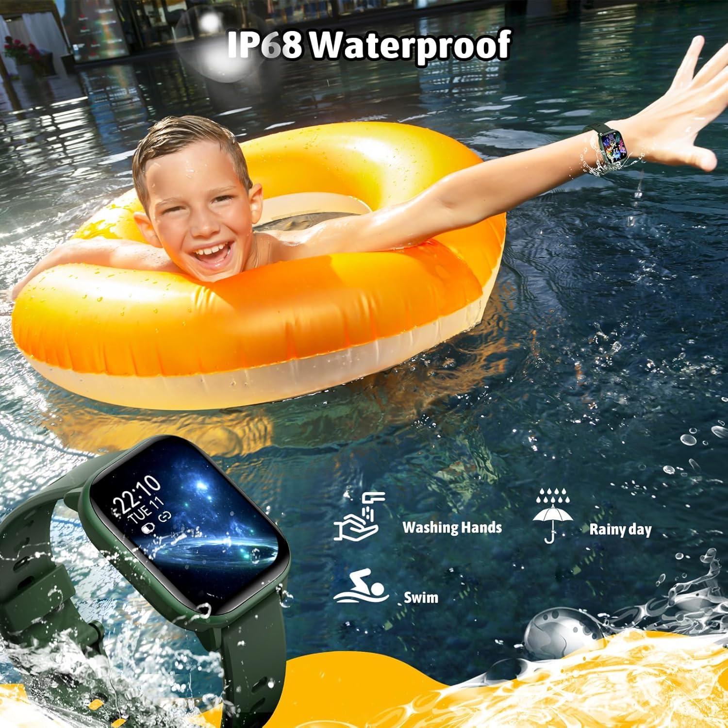 Reloj Inteligente HENGTO W99 para Niños Verde 20 Modos