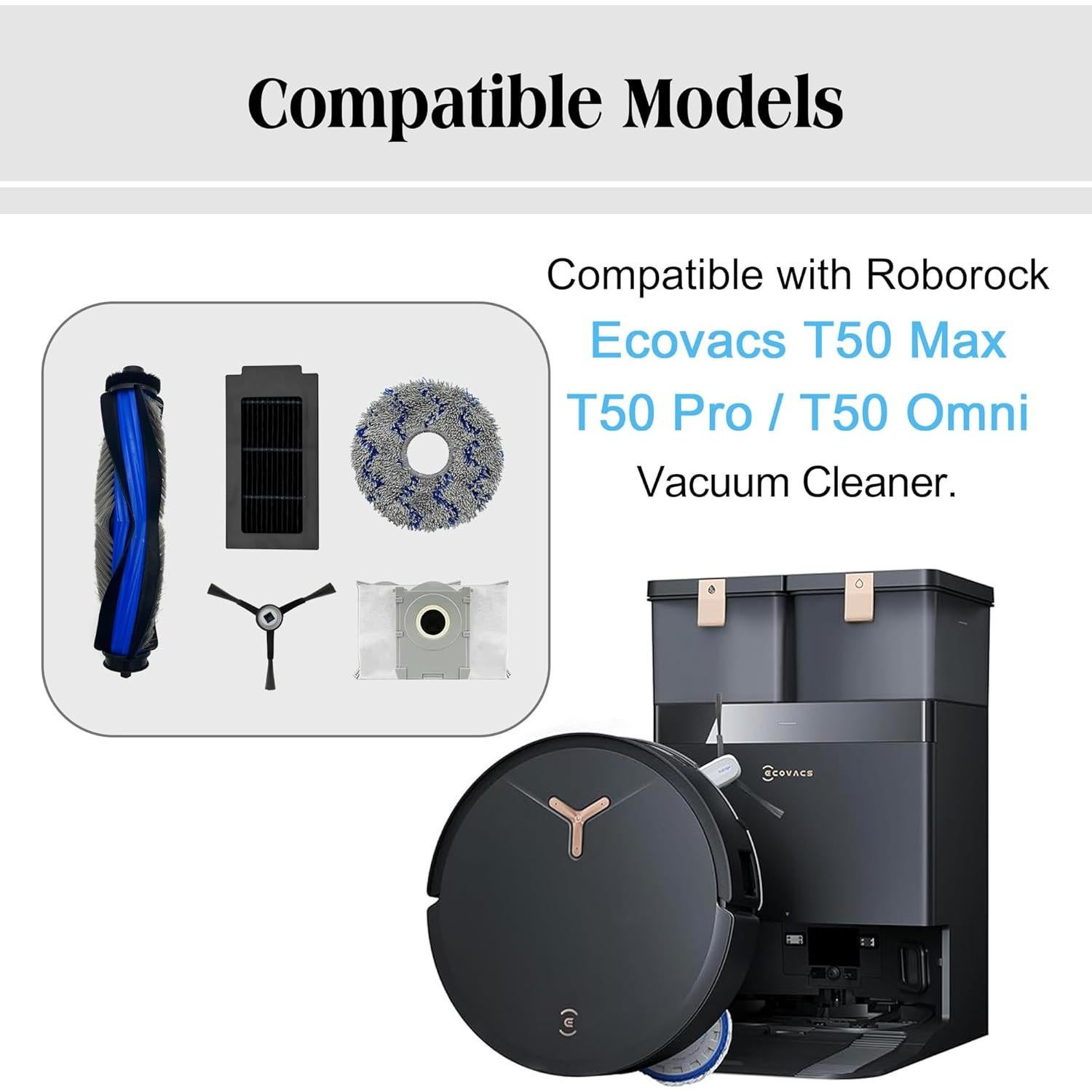 Accesorios de Reemplazo ECOVACS DEEBOT T50 MAX - 20 Piezas