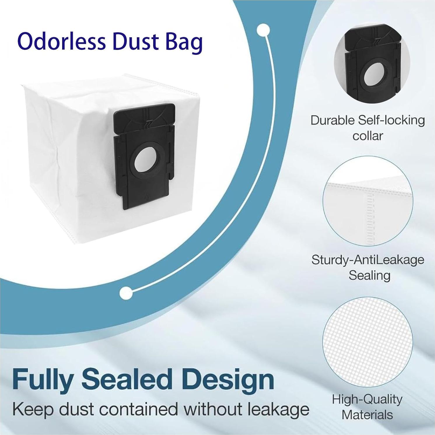 Bolsas de Polvo de Reemplazo Jpbaisqic para Aspiradora Verefa L11 Pro - 9 Piezas