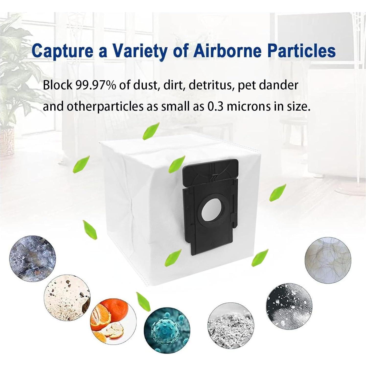 Bolsas de Polvo de Reemplazo Jpbaisqic para Aspiradora Verefa L11 Pro - 9 Piezas