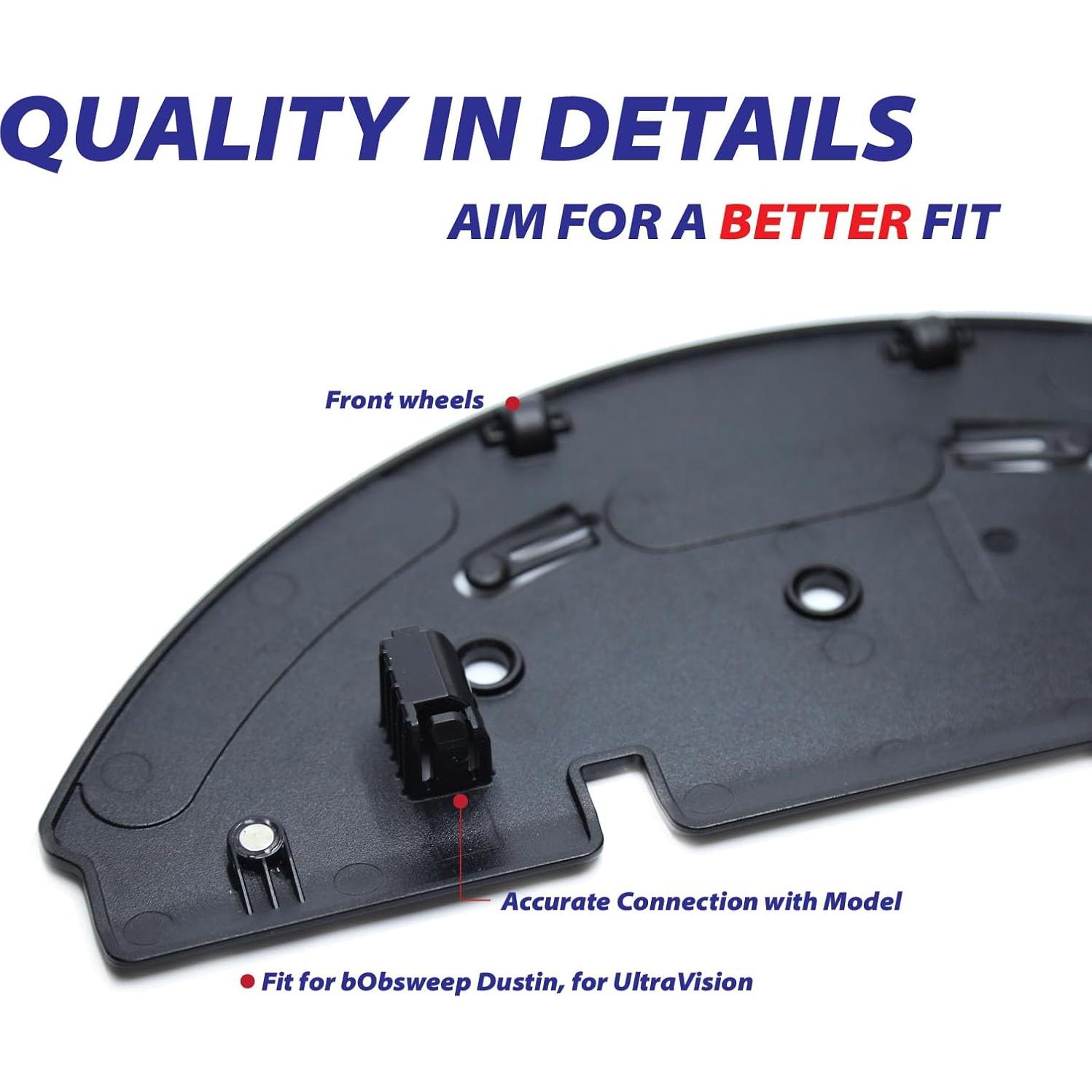 Mop Pad Attachment Replacement Parts Fit For Dustin Self-Emptying Robot Vacuum/ Fit For Bobsweep Pet24-7-913, Fit For Ultravision Robot Vacuum/ Fit For Bobsweep Pet24-7-213 (1PC-Mop Attachment)