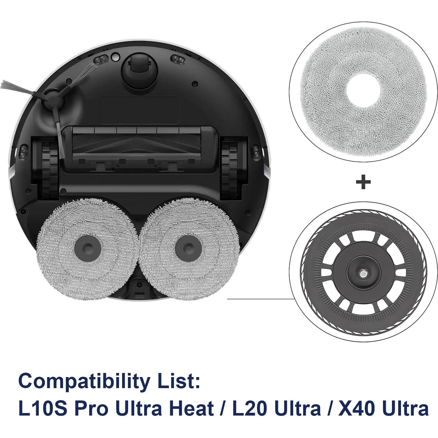 Mopas de Reemplazo con Soporte MsDaos para Dreame L10S Pro