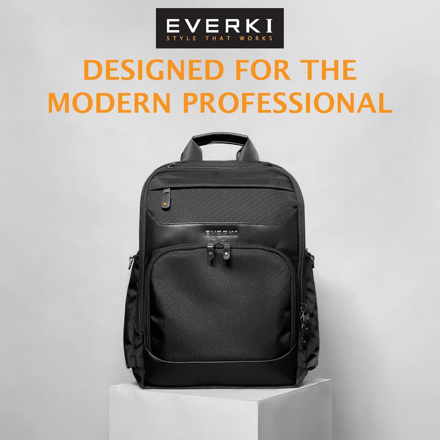 Mochila Ejecutiva Everki Onyx para Laptop 15.6" Negra