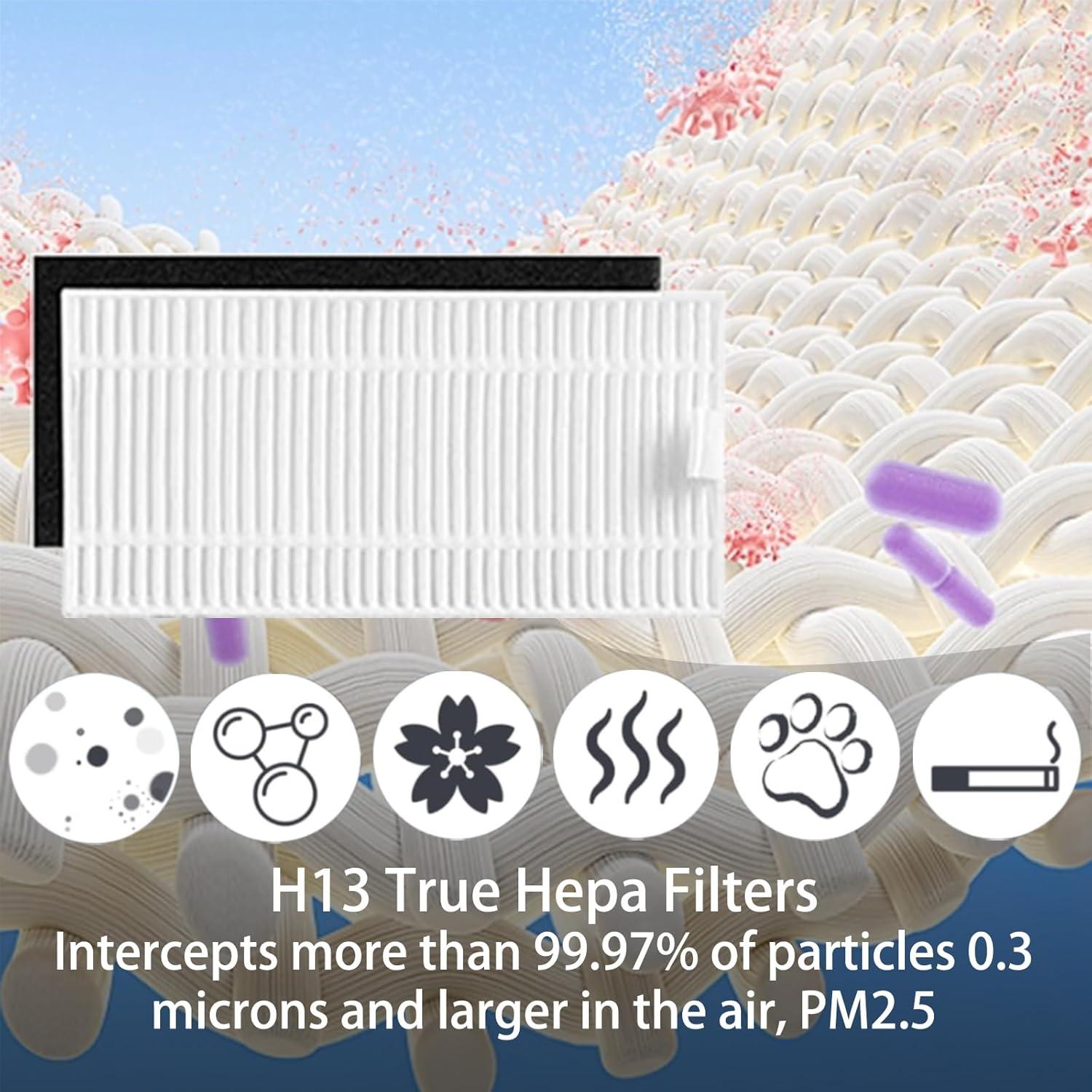 Kit de Accesorios HOMFILBIT para Aspiradora Robot Ionvac V4