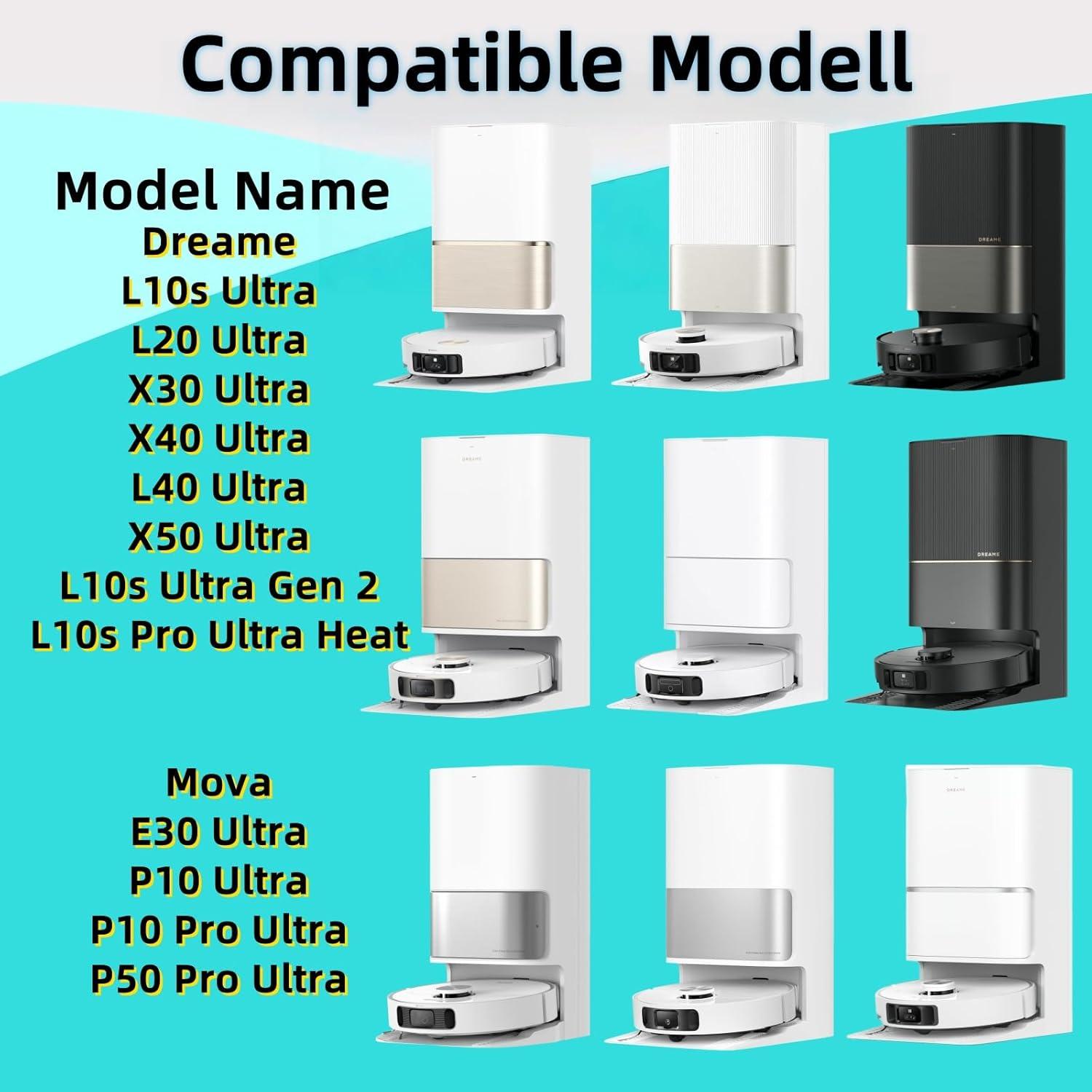 14 Piezas Bolsas de Desecho Dreame L10s Ultra 3.2L Filtración 4 Capas