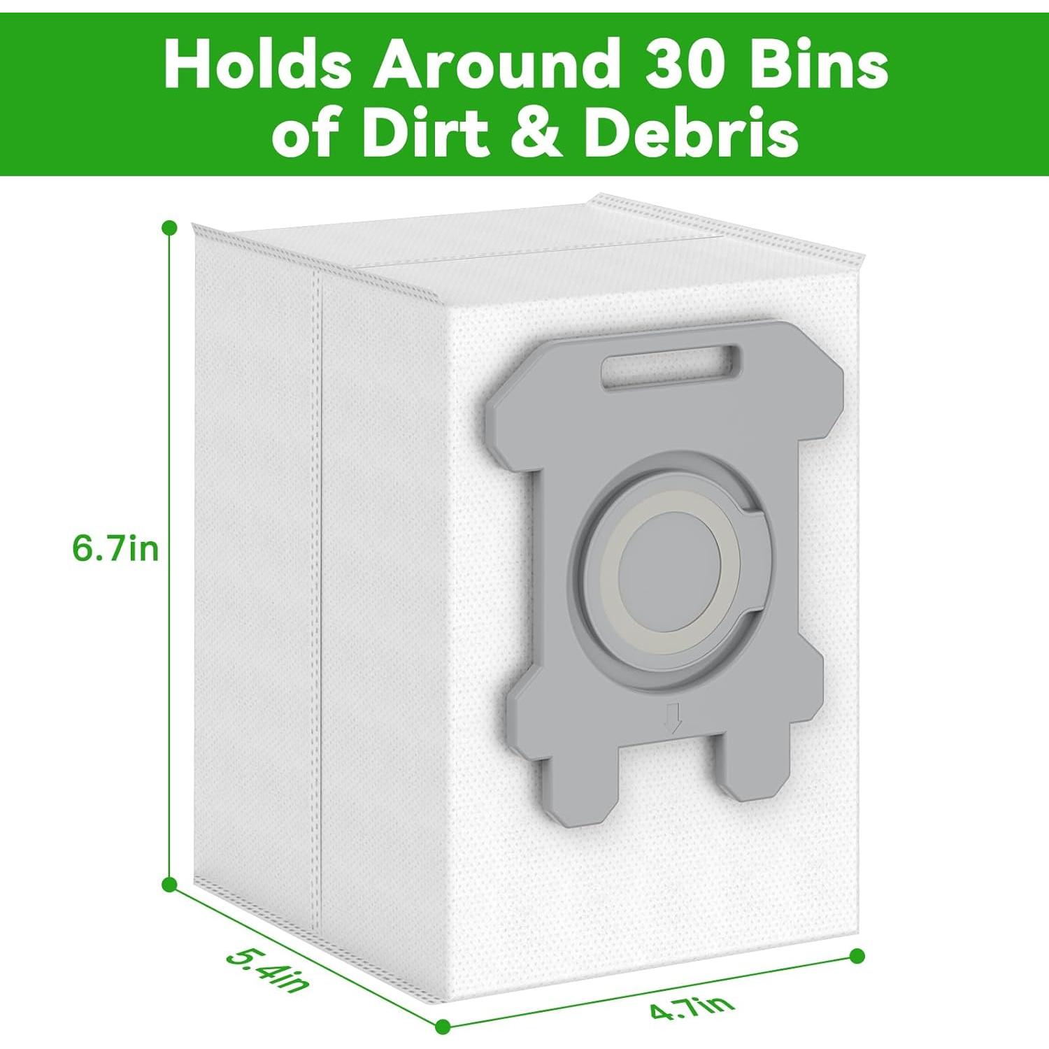 Paquete de 12 bolsas de desecho NautDuty para aspiradoras i3, i4, i7, j7, s9