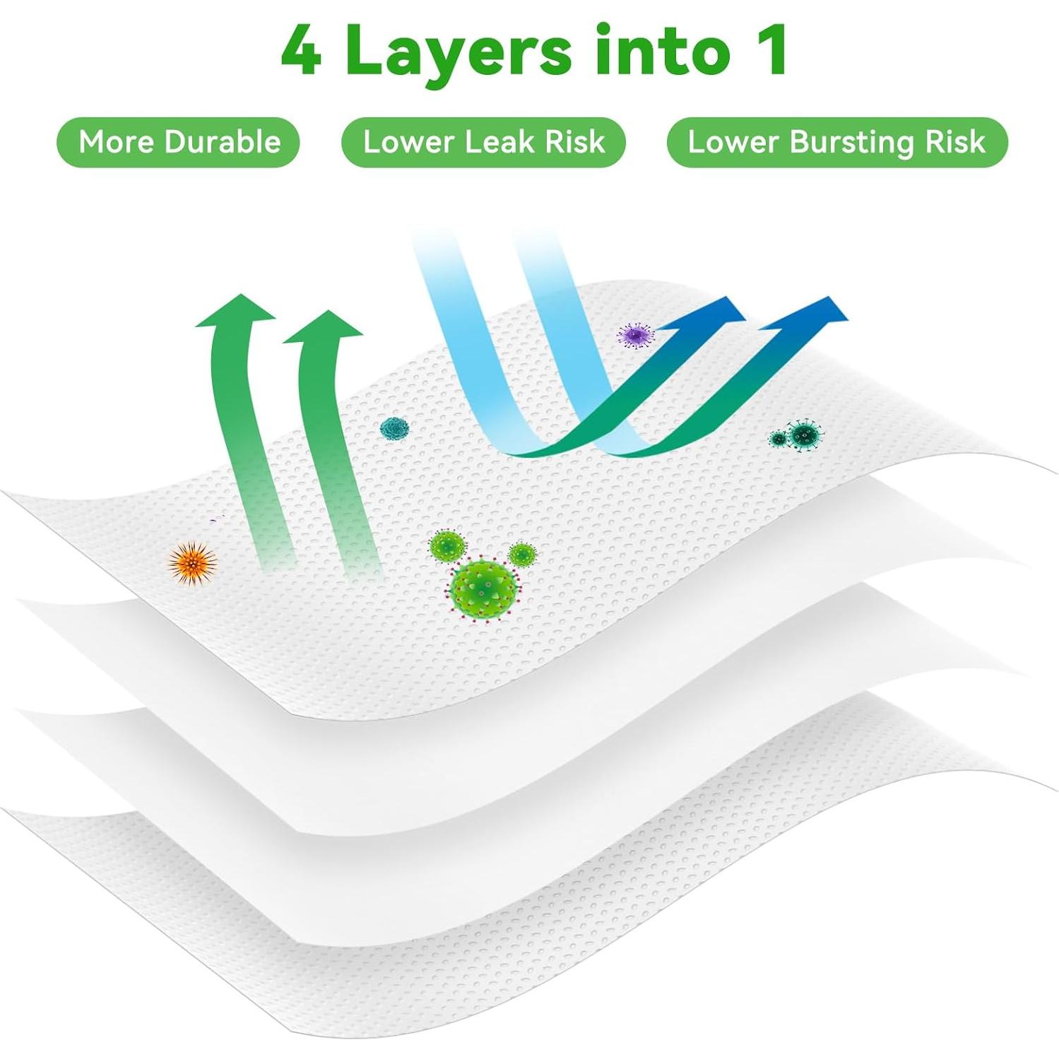 Paquete de 12 bolsas de desecho NautDuty para aspiradoras i3, i4, i7, j7, s9