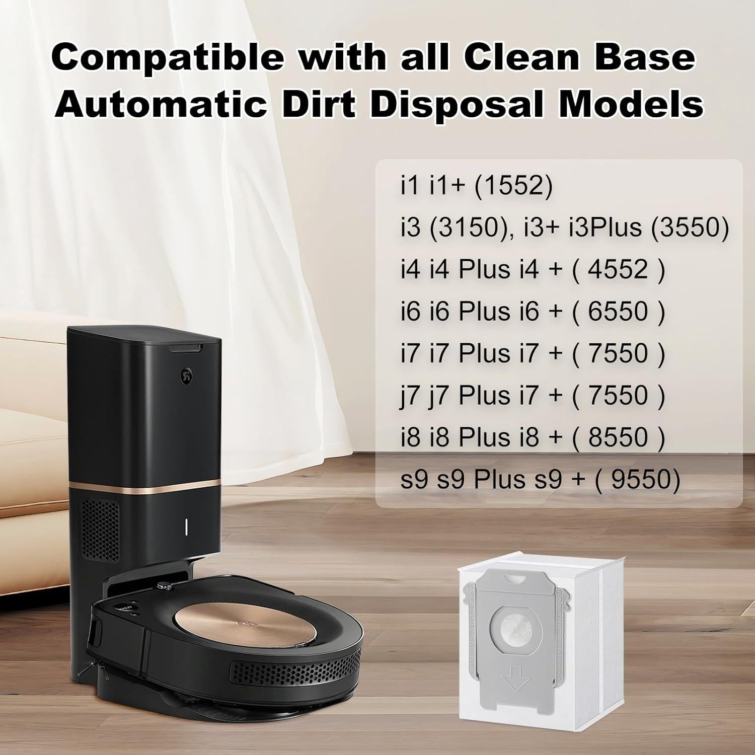 Bolsas de Reemplazo VBN 12 Pack para Aspiradora iRobot Roomba