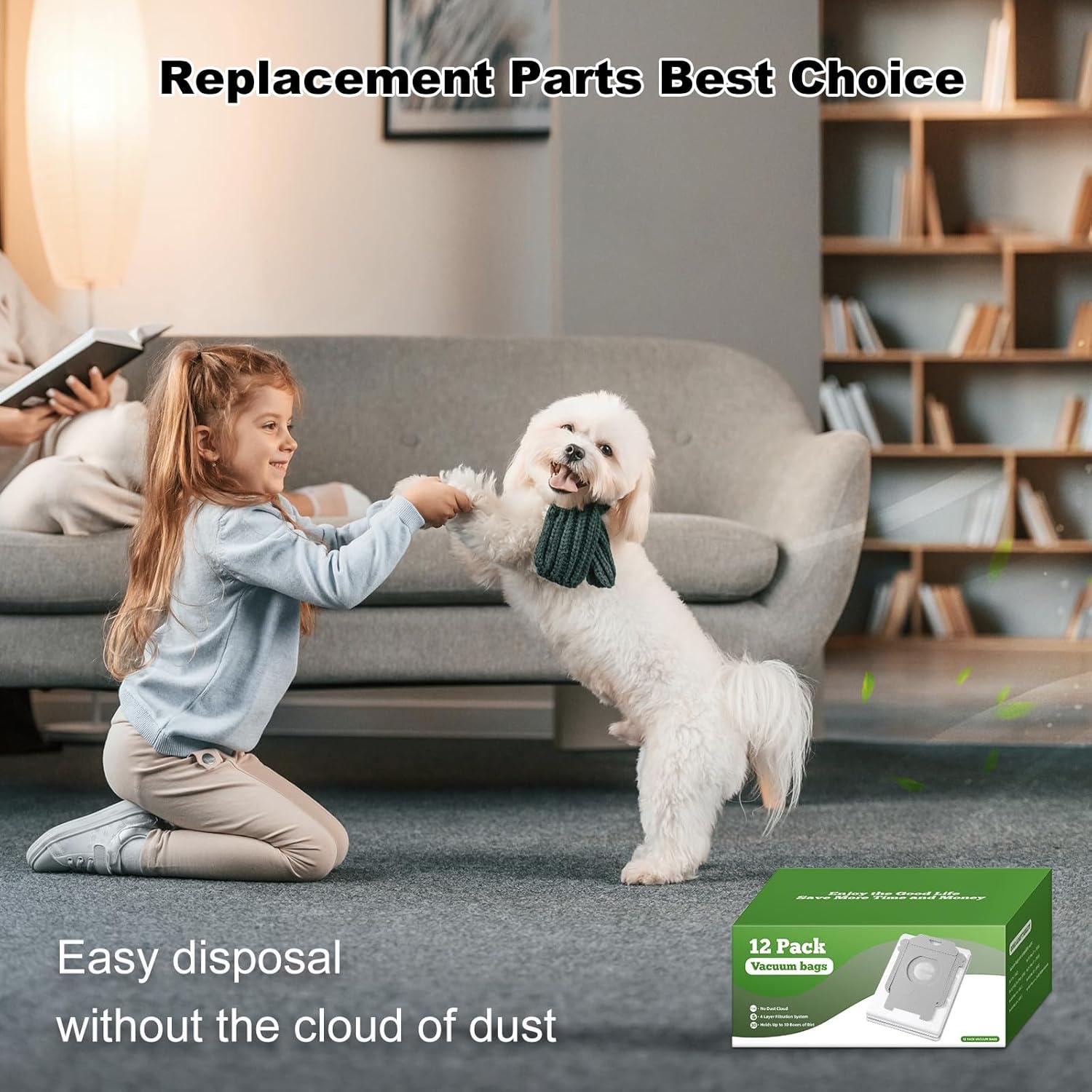 Bolsas de Reemplazo VBN 12 Pack para Aspiradora iRobot Roomba