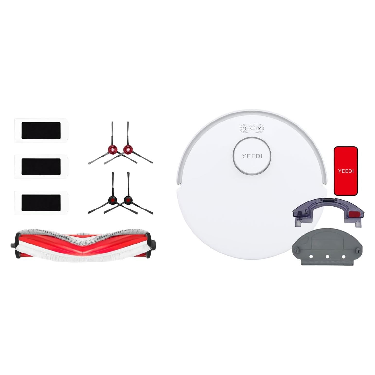 Aspiradora Robot Yeedi C12 con Kit Buddy - 8000Pa Succión