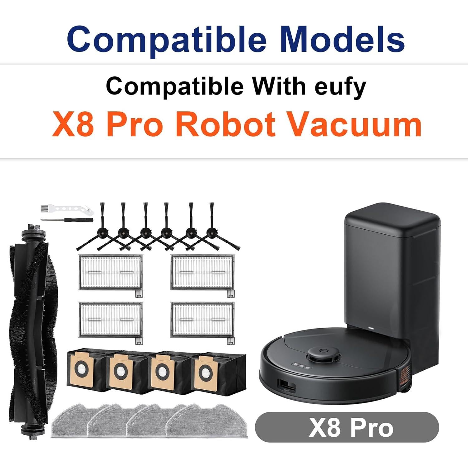 21 Accesorios para Aspiradora Robot Eufy X8 Pro - Repuestos