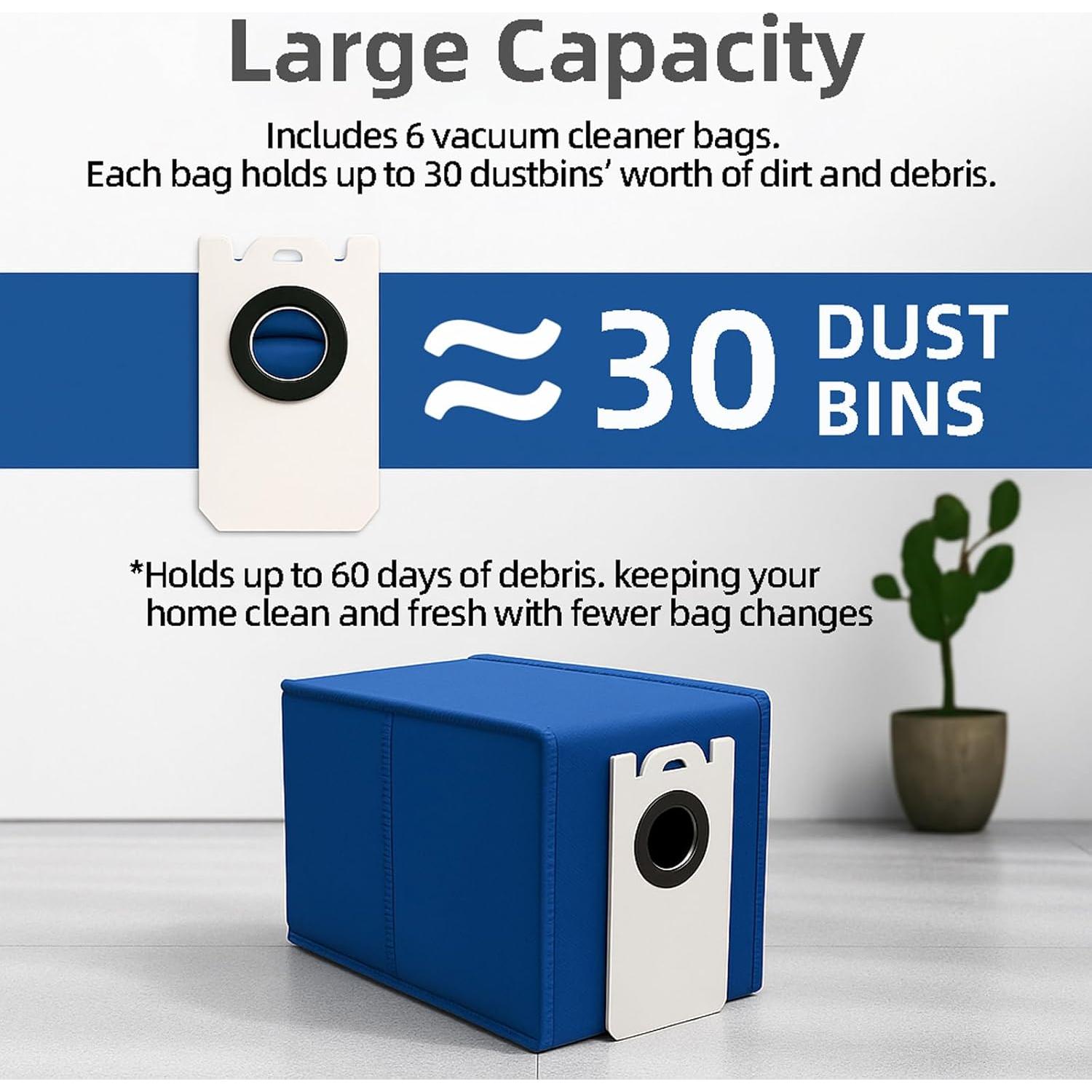 Paquete de 6 Bolsas de Polvo 6L HUIZHEN para bObsweep