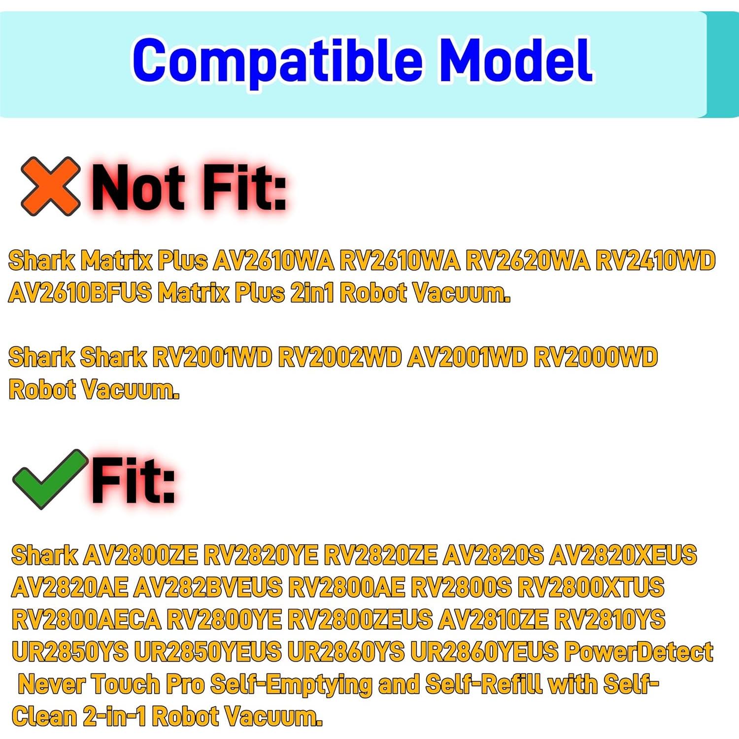 6 Almohadillas de Reemplazo Microfibra para Robot Shark AV2800