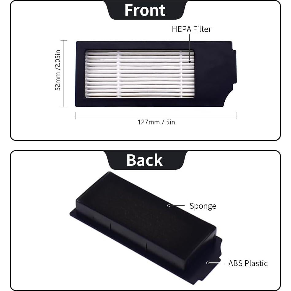 Piezas de Repuesto Neutop para Ecovacs Deebot X1 y T10 - Kit Completo