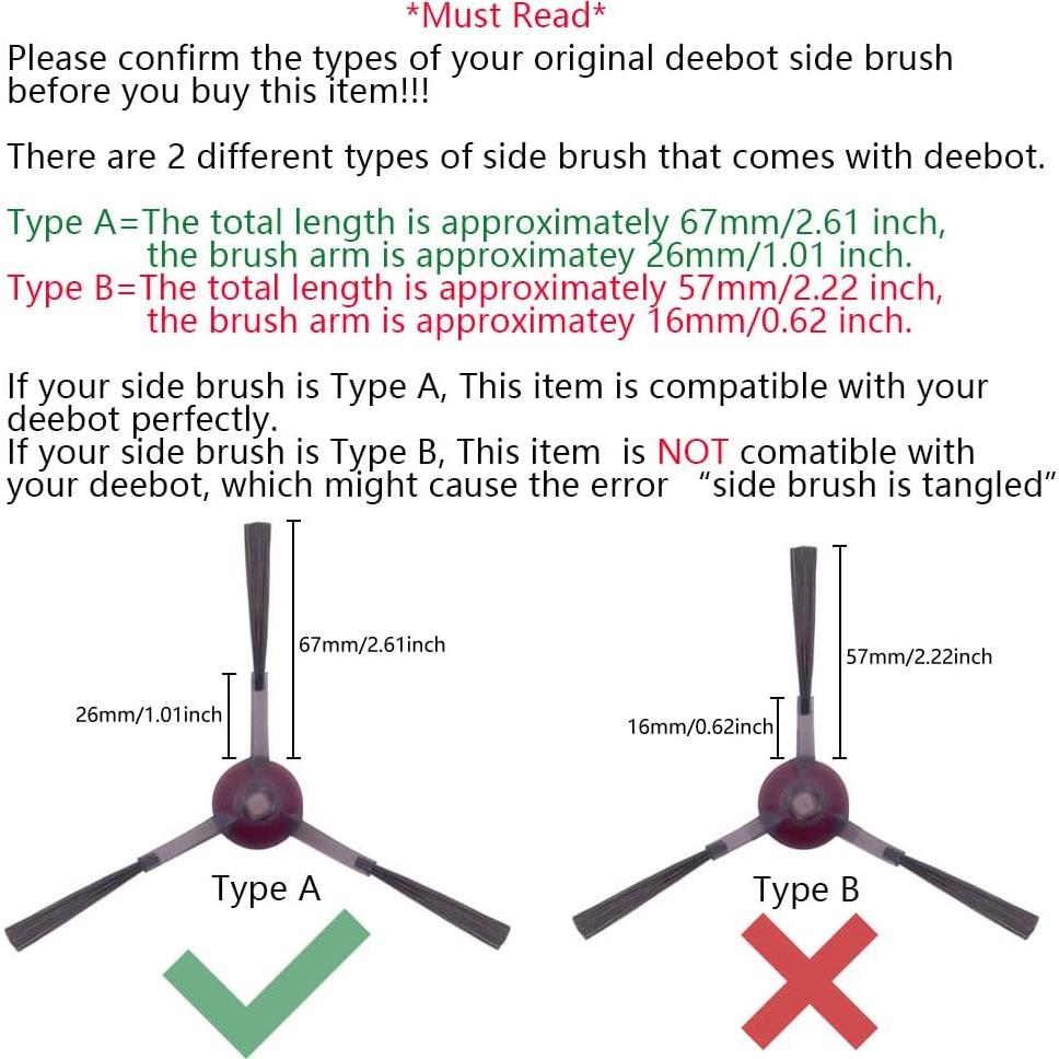 Piezas de Repuesto Neutop para Ecovacs Deebot X1 y T10 - Kit Completo