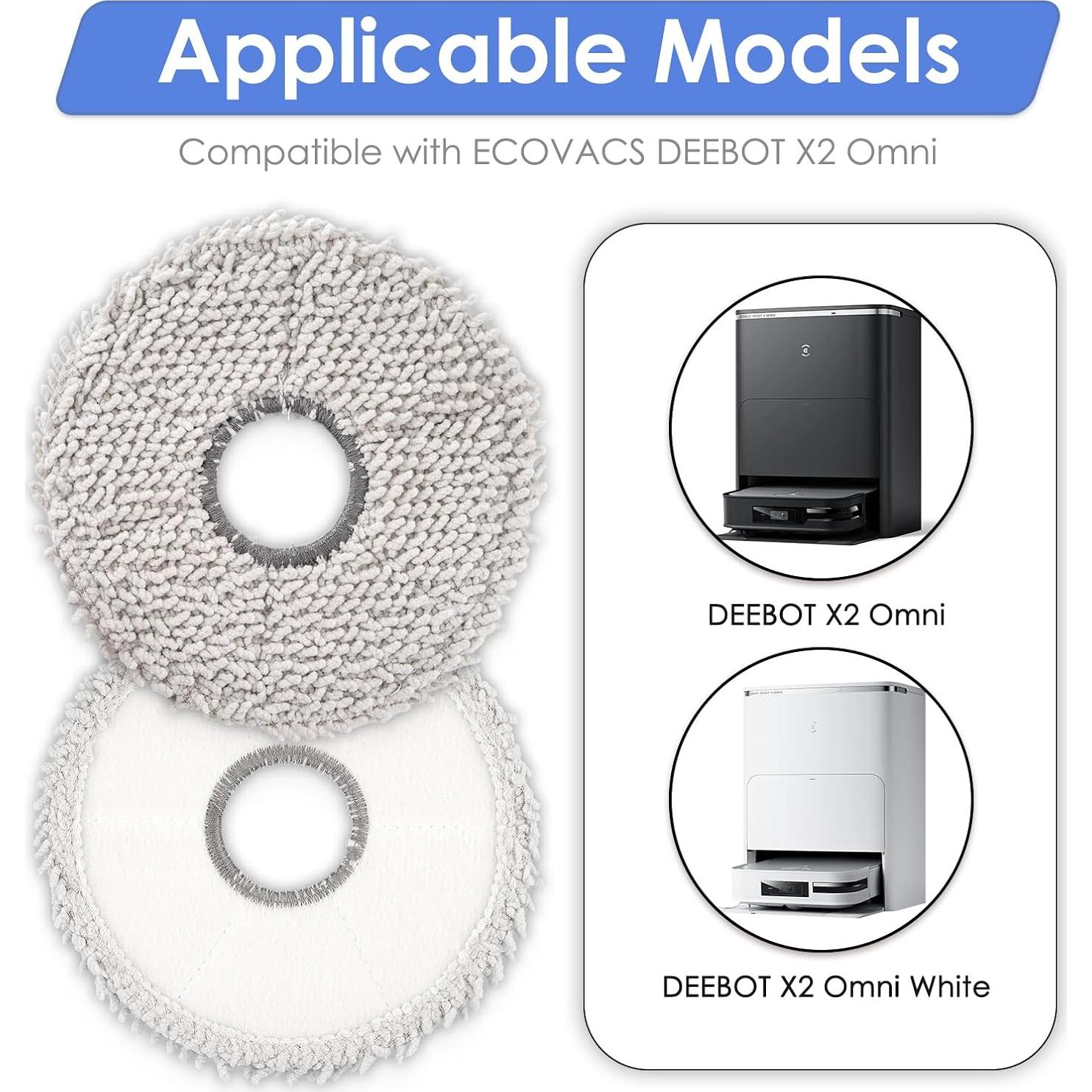 Paquete de 10 Almohadillas de Mopa FILTERIST para ECOVACS