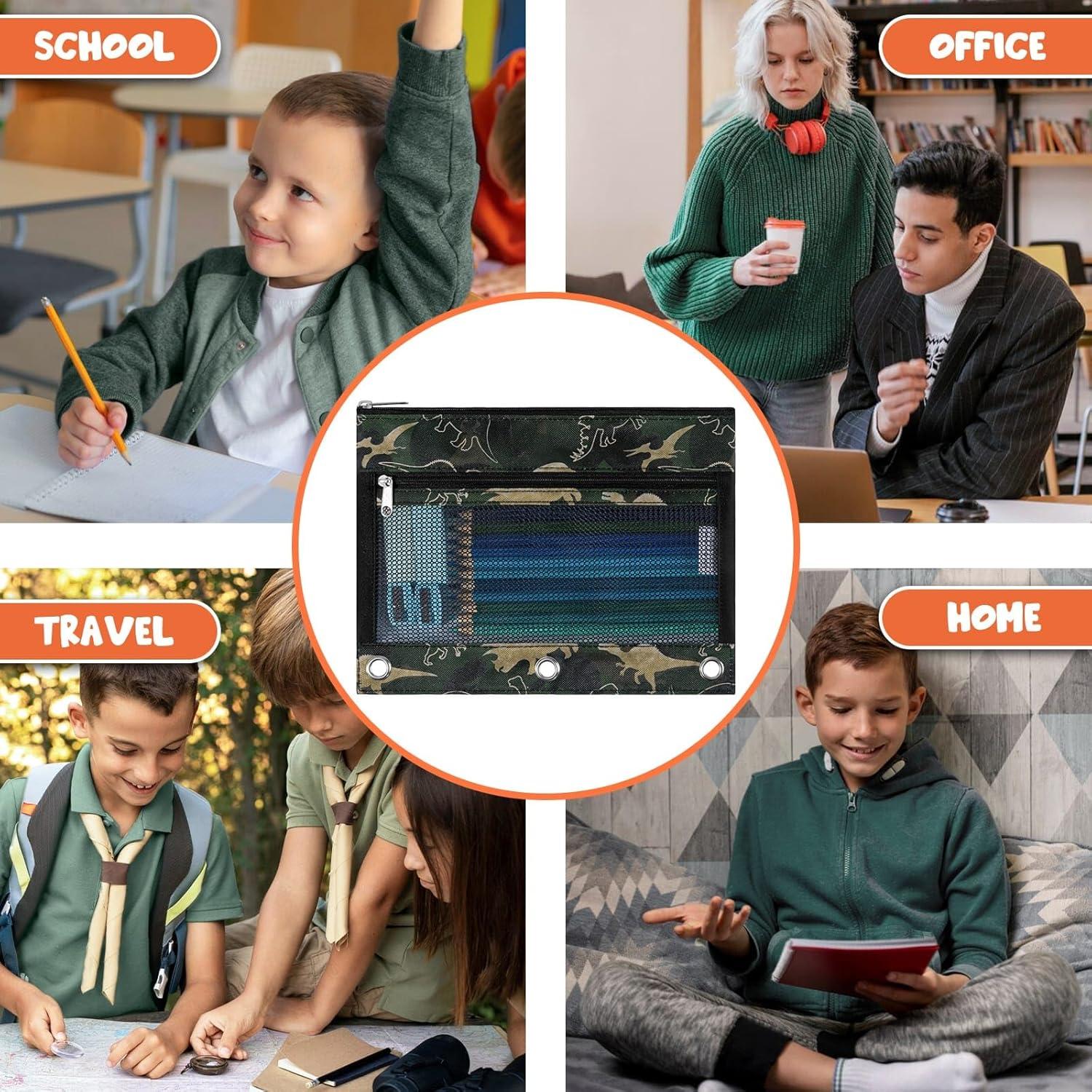 Estuche de Lápices WAWSAM Dinosaurio para Carpeta 3 Anillas