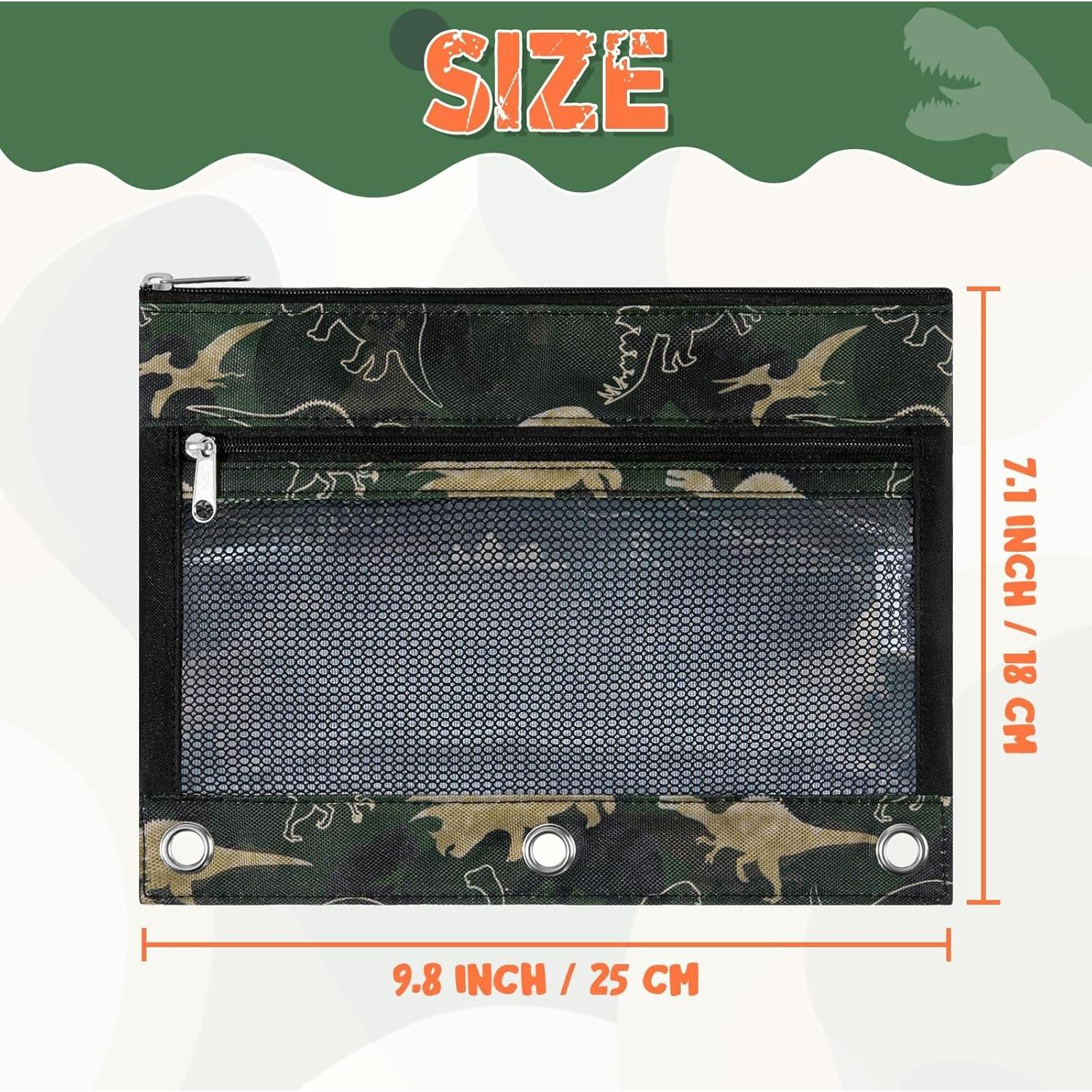 Estuche de Lápices WAWSAM Dinosaurio para Carpeta 3 Anillas