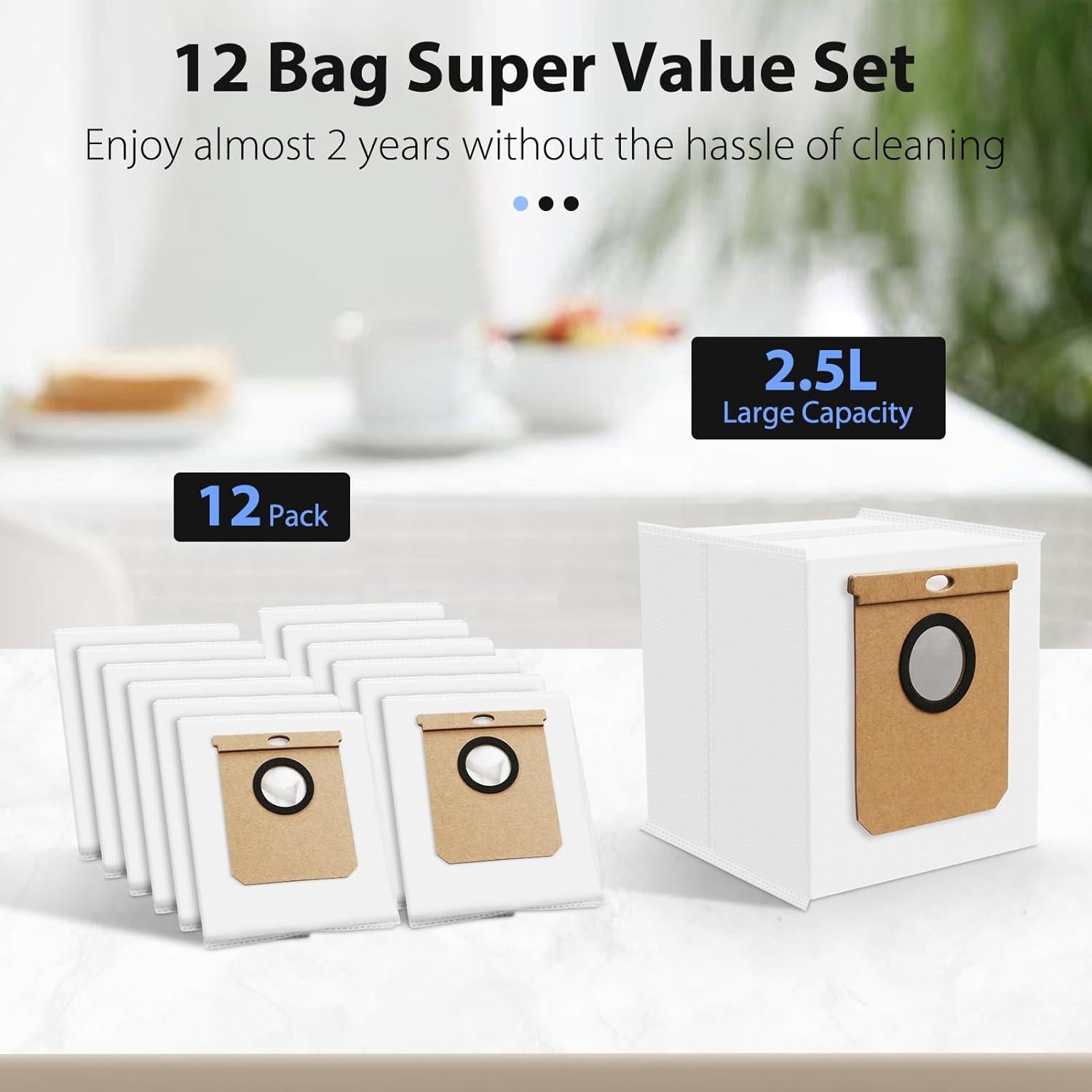 Bolsas de Polvo de Reemplazo FFsign L60/L50 - 12 Unidades 2.5L