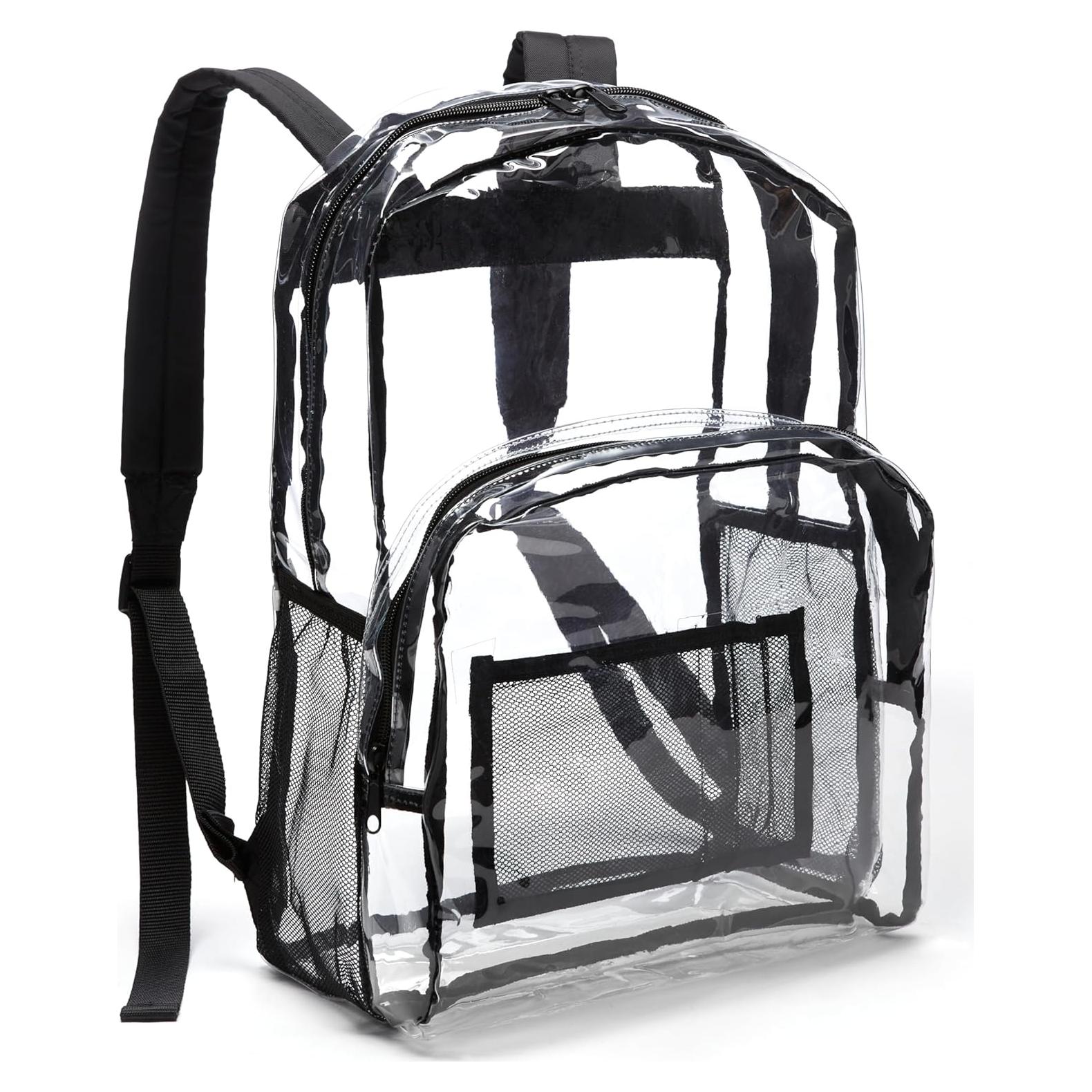Mochila Escolar Transparente Amazon Basics 43x33x17.8 cm