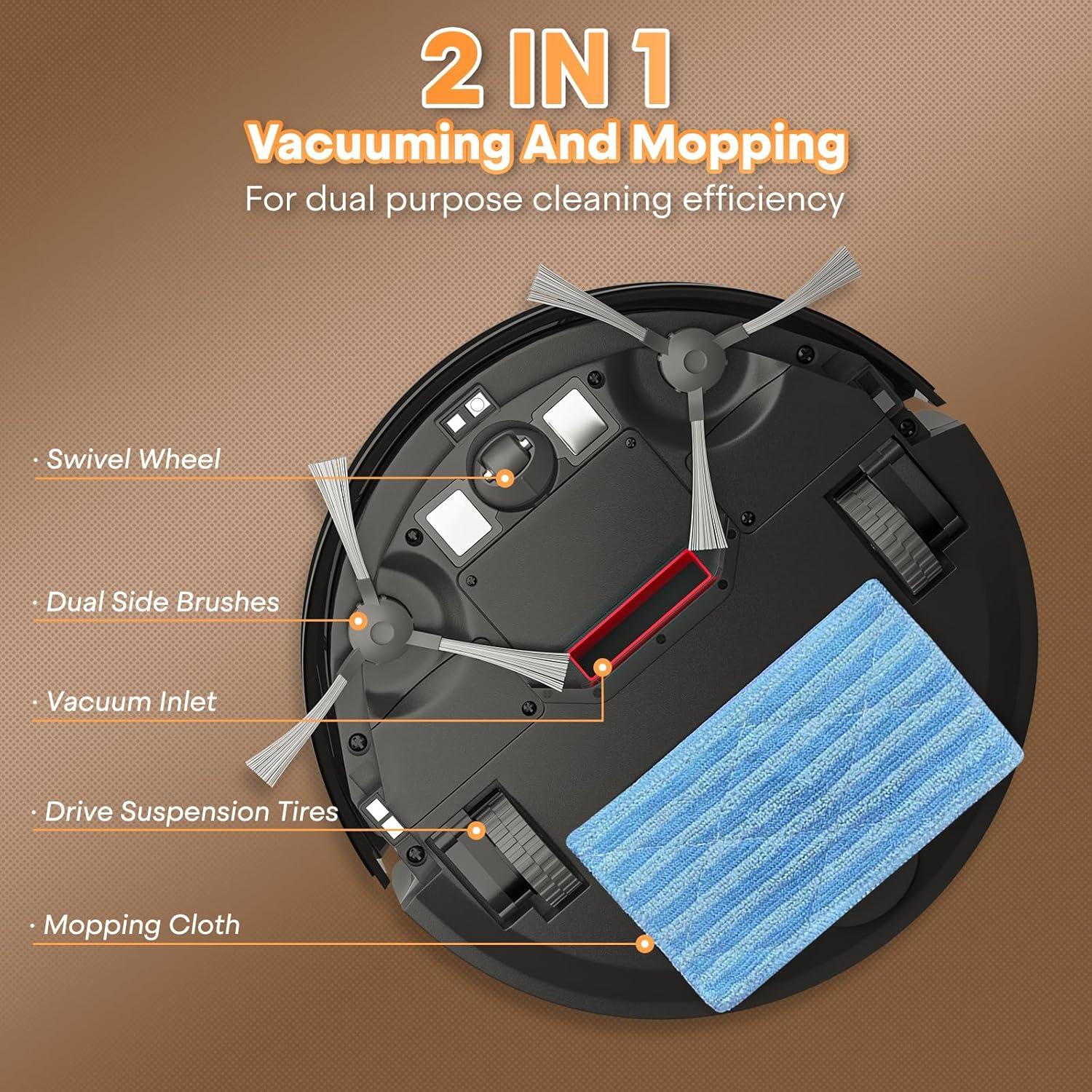 Aspiradora Robot SFIHOME SFA03-RV00118WBK 18W Control Remoto