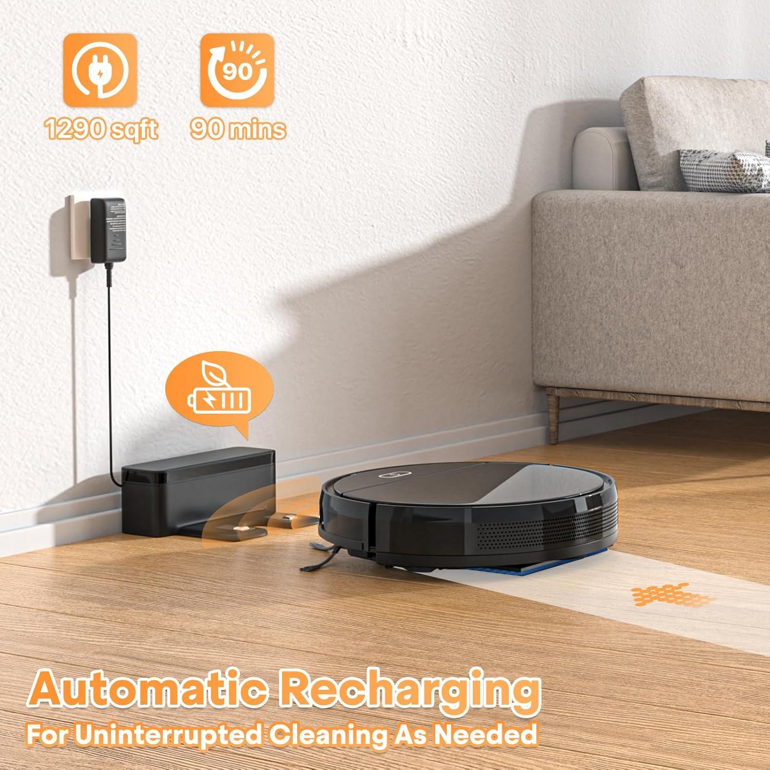 Aspiradora Robot SFIHOME SFA03-RV00118WBK 18W Control Remoto