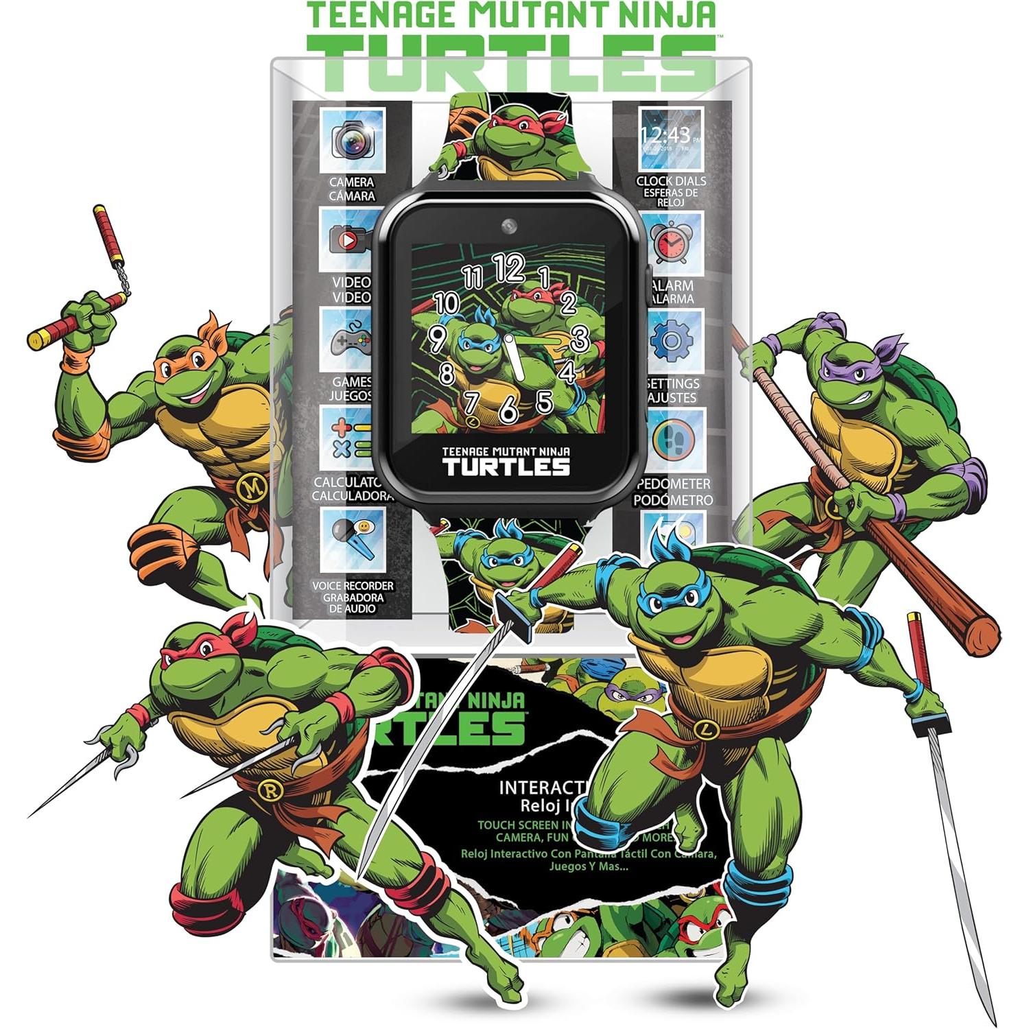 Reloj Inteligente Niños Tortugas Ninja Accutime 10 Caras Táctil