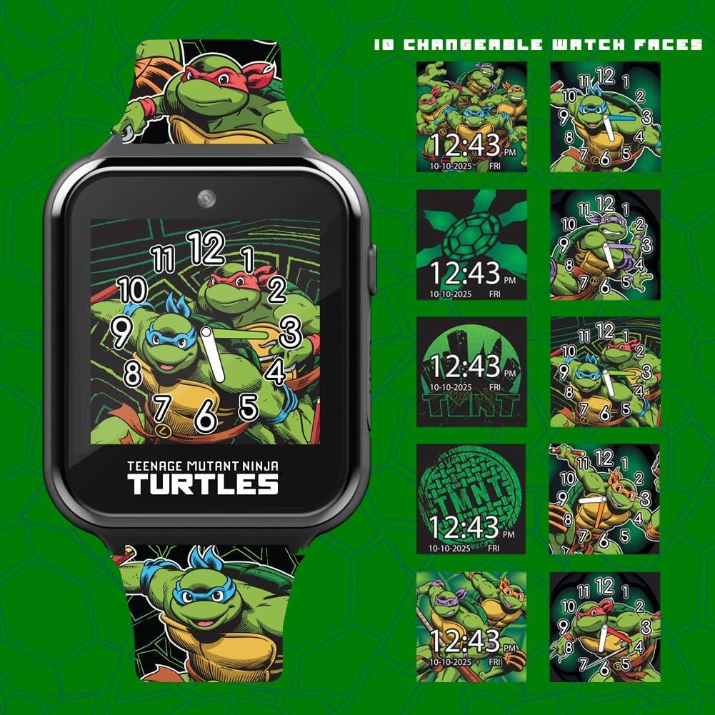 Reloj Inteligente Niños Tortugas Ninja Accutime 10 Caras Táctil